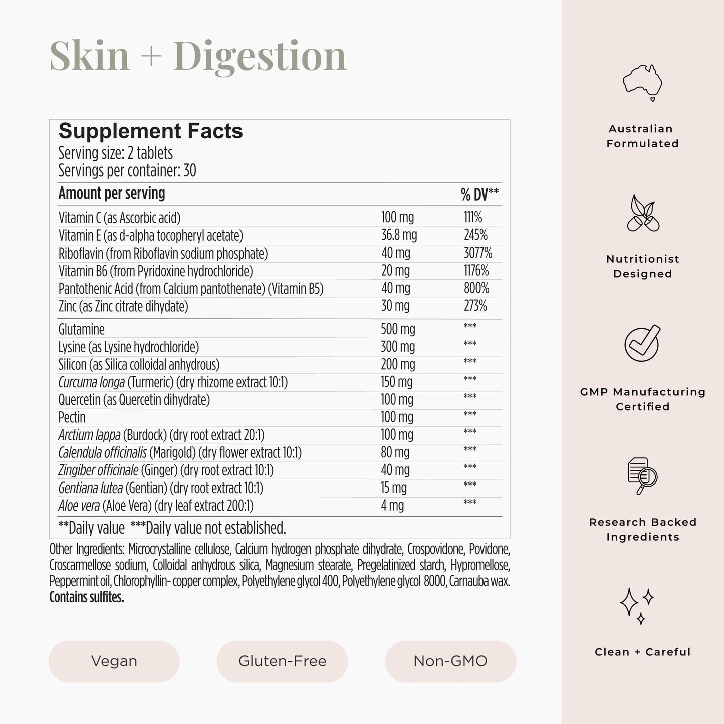 JSHealth Skin and Digestion Formula 60 Capsules
