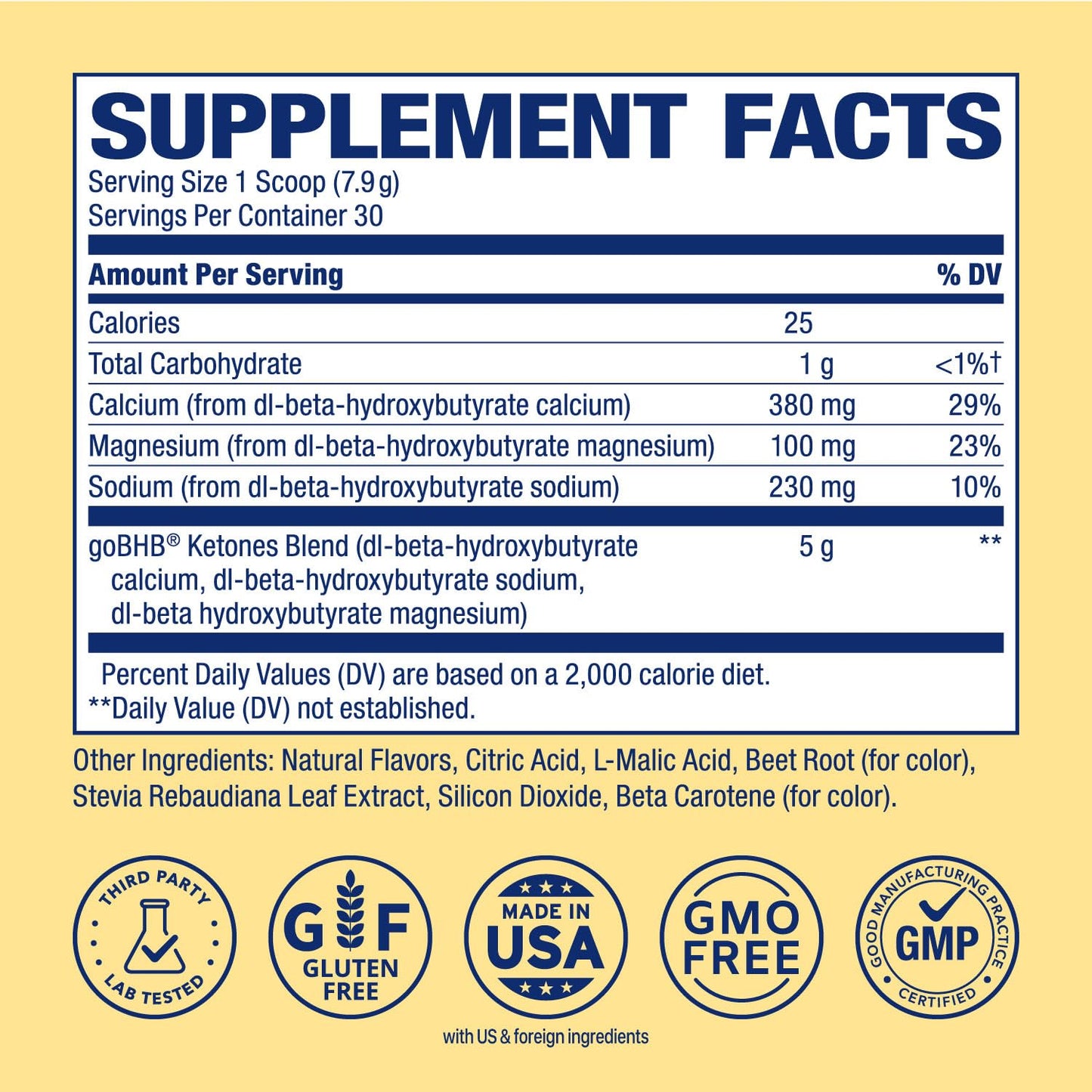 Real Ketones BHB Exogenous Ketones Energy Powder Sugar Free Electrolyte Powder with 4 Main Fasting Electrolytes & Hydrating Patented BHB Ketones for Energy & Focus Raspberry Lemonade, 8.3 oz