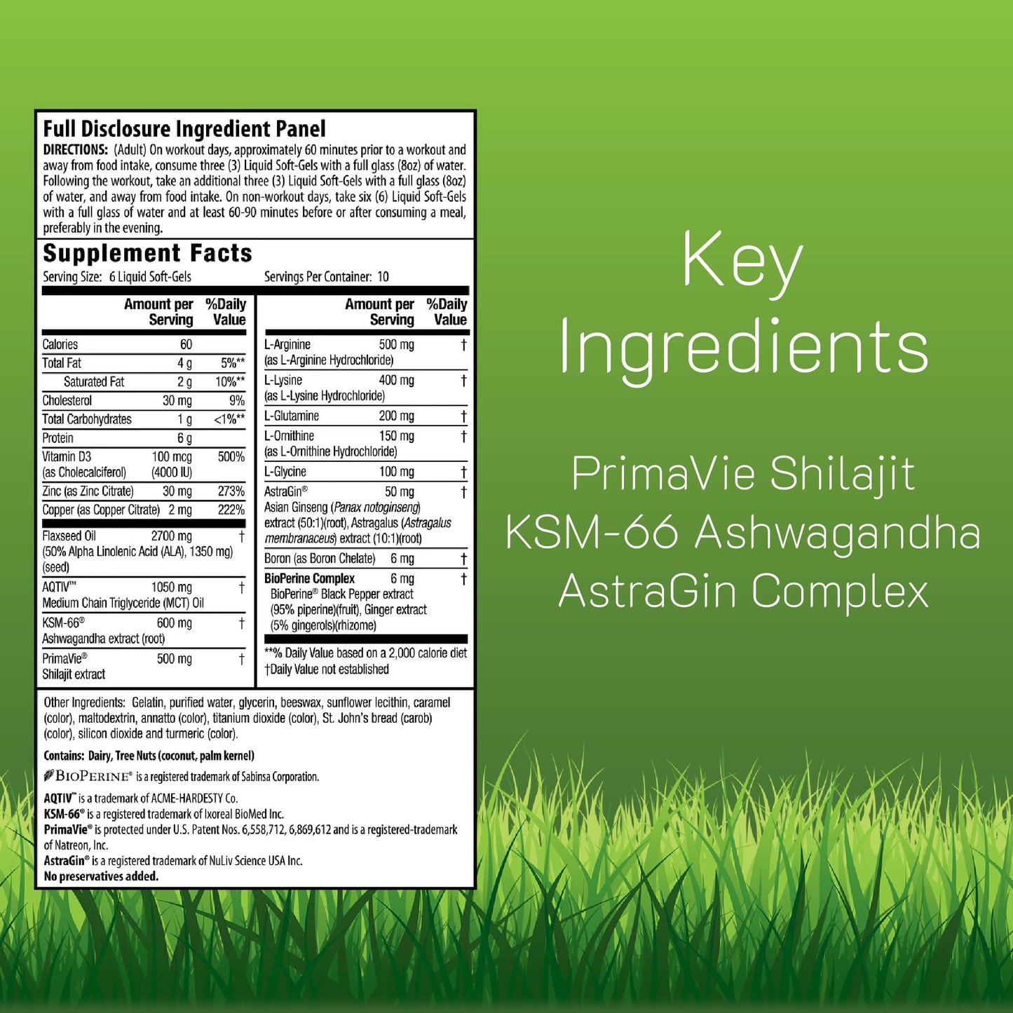 Irwin Naturals Optimum-Strength Testosterone UP PRO-Growth Softgel, 60 Count