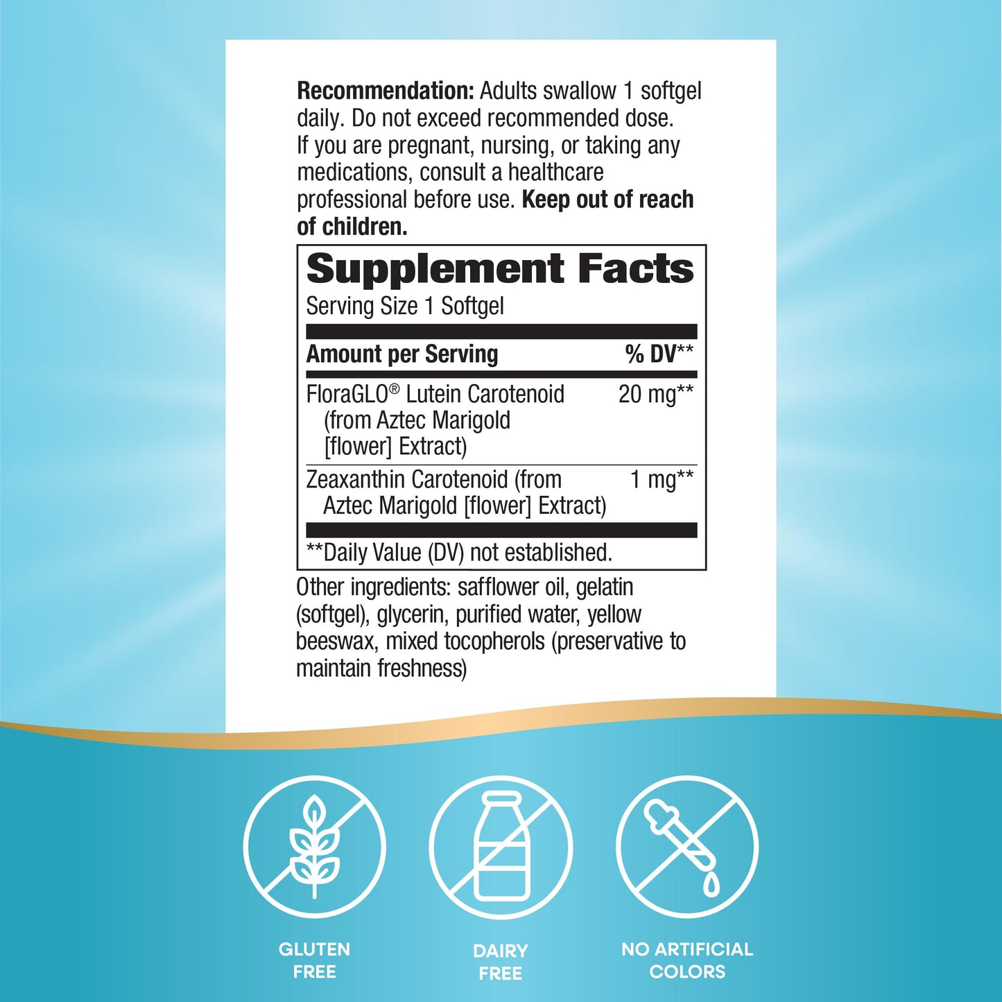 Nature's Way Lutein Soft Gels 60 Count
