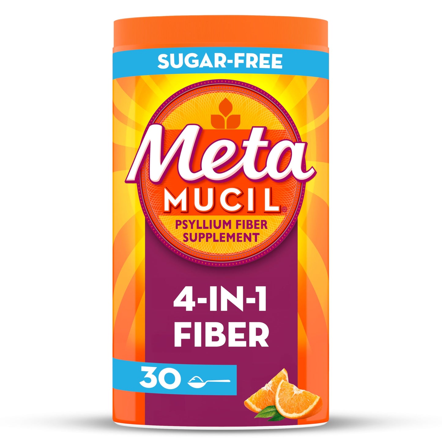 Metamucil 4-in-1 Daily Fiber Supplement Powder 6.1 oz
