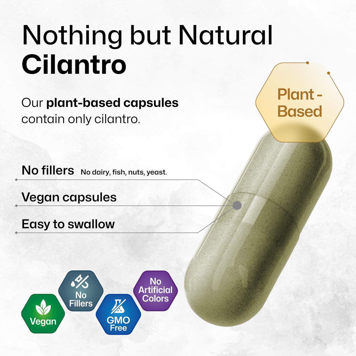 BIO KRAUTER Cilantro for Detox Cleanse, Coriander Leaf Powder Capsules 100 Capsules