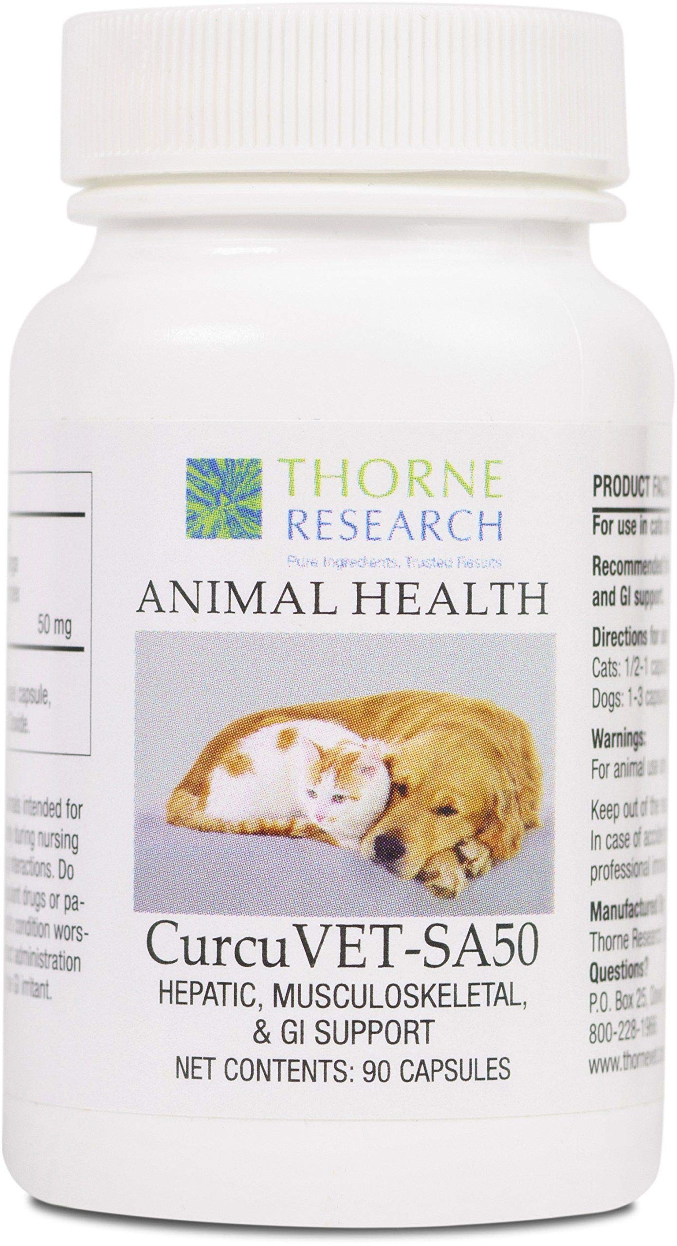 Thorne CurcuVet SA50 Capsules, 90 Count