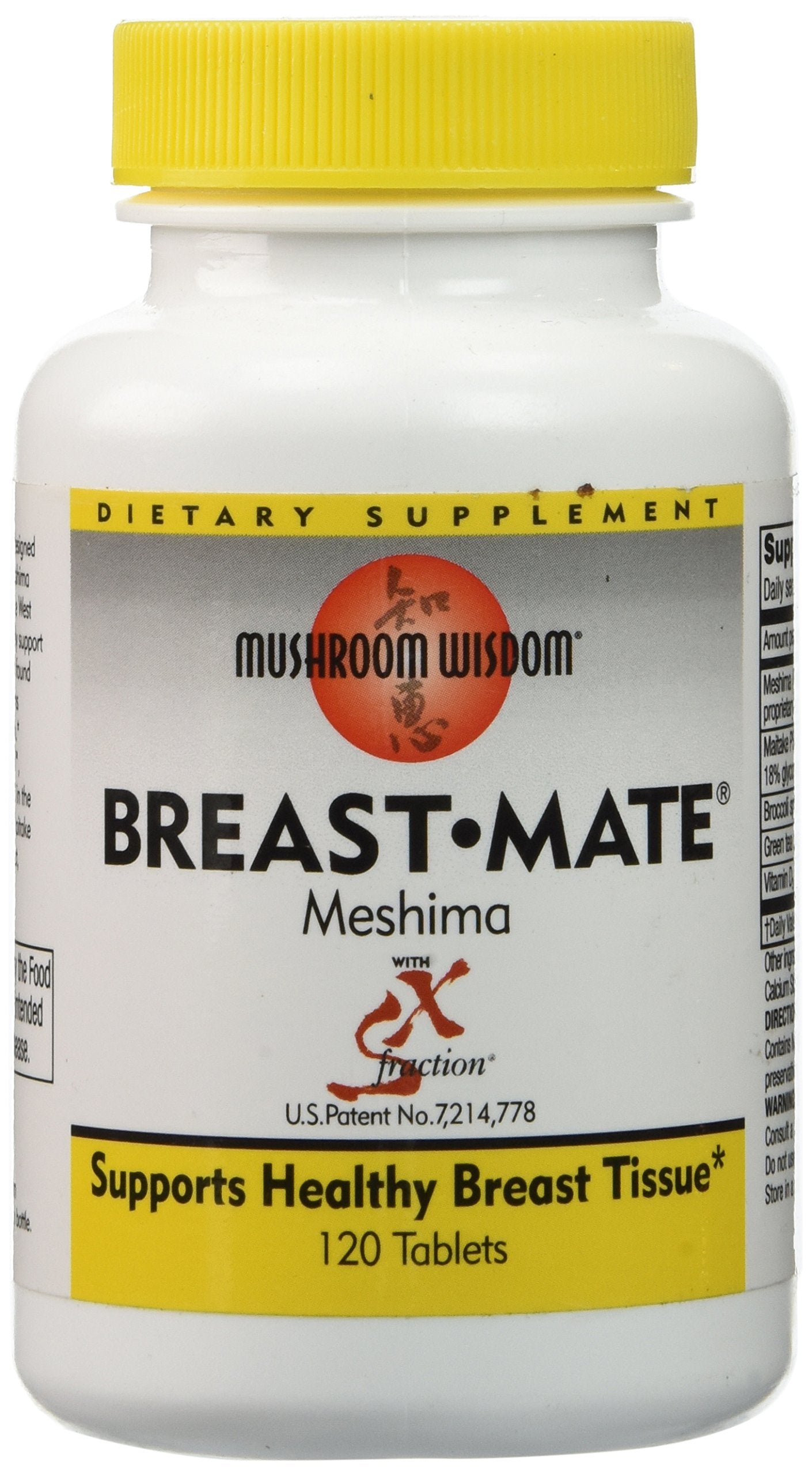 Mushroom Wisdom Breast-Mate Vegi-Tablets Tablet, 120 Count
