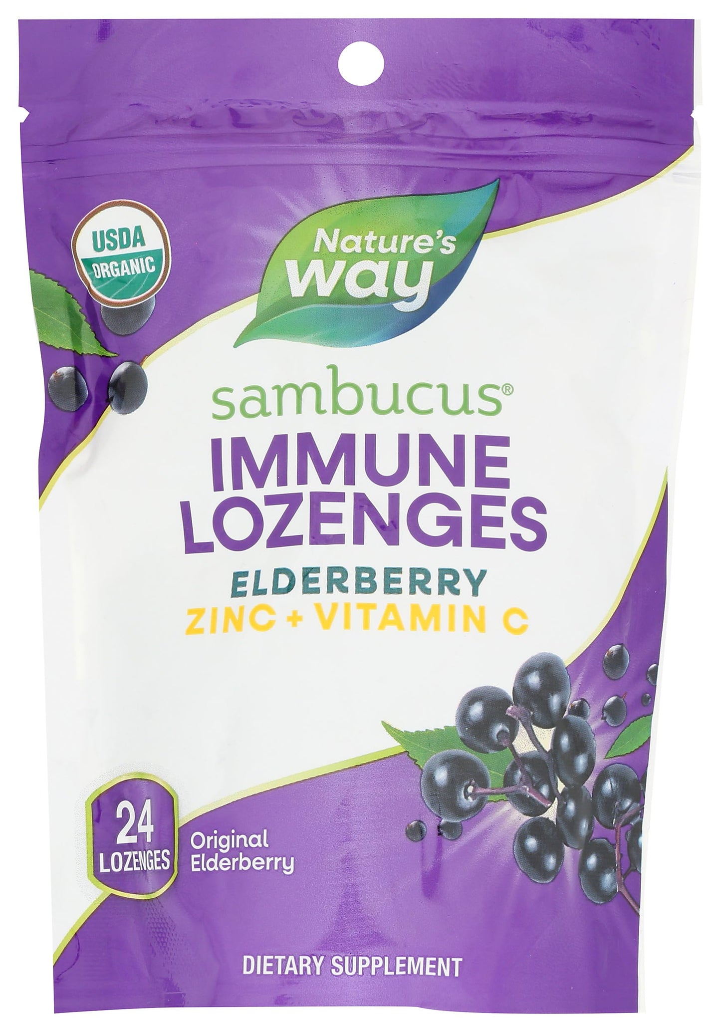 Nature's Way Sambucus Immune Lozenges Tablets 24 Count