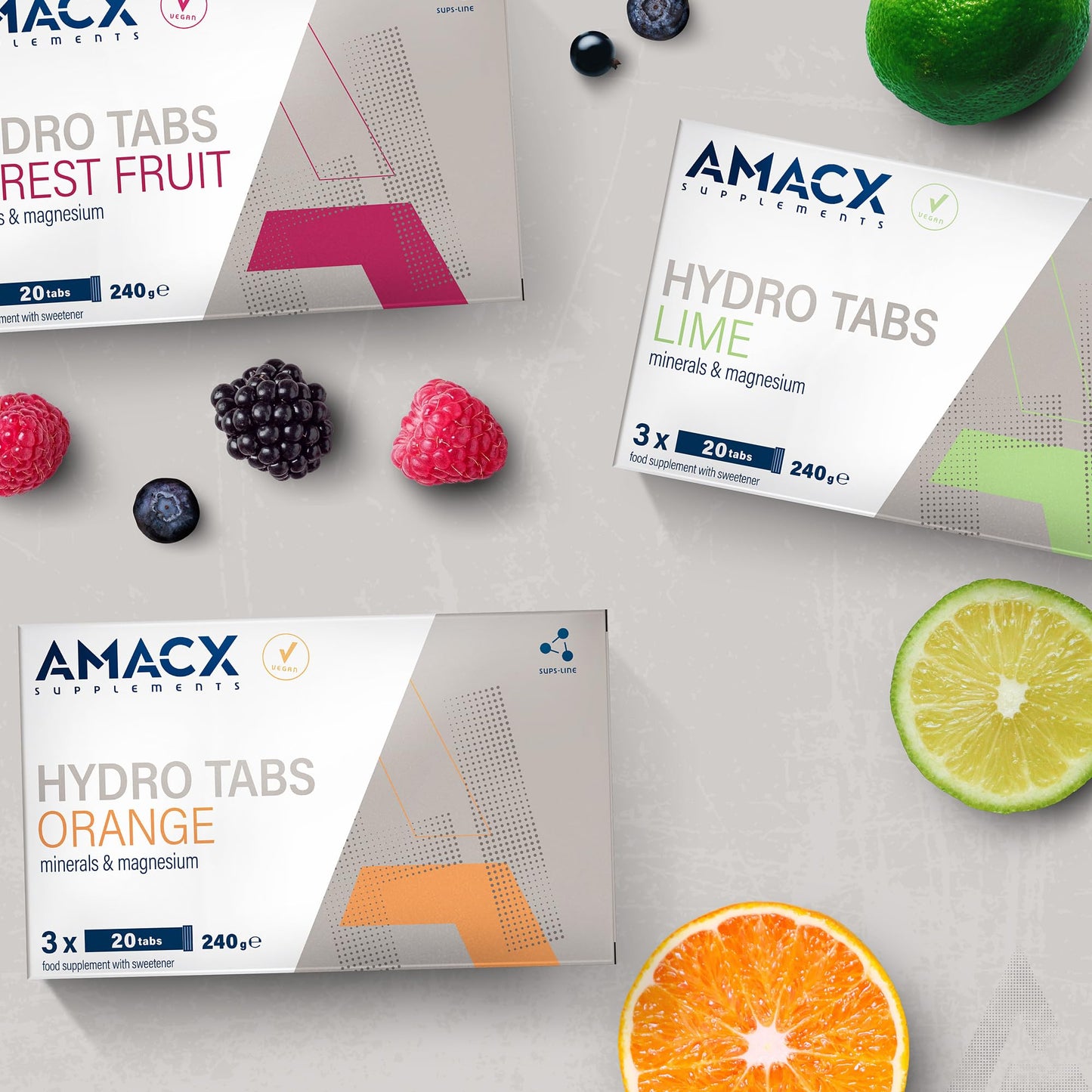 Amacx Hydro Tabs Electrolyte Tablets with Vitamin C and Magnesium, Tablet, 3