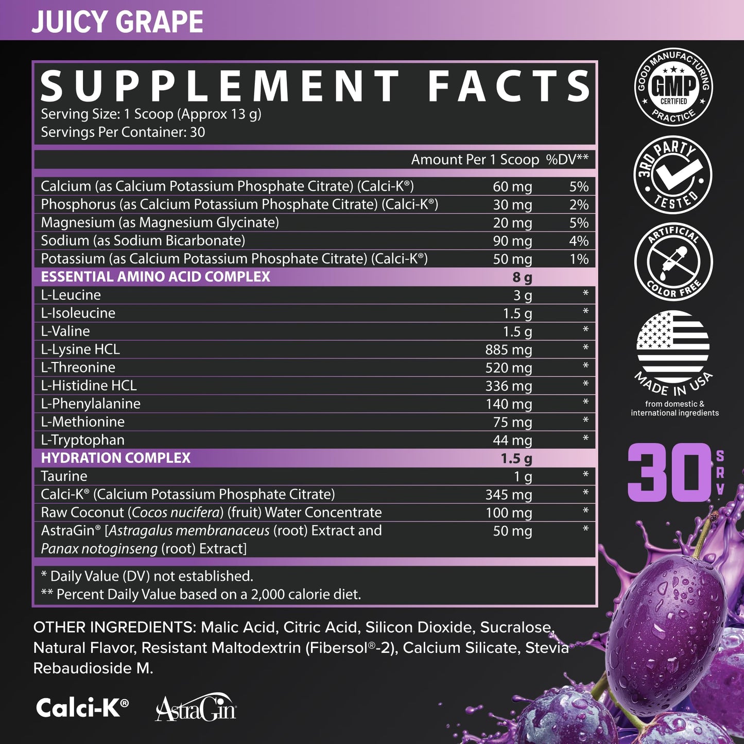 Nutrex Research EAA Hydration Powder 13.75 Ounce, 30 Servings