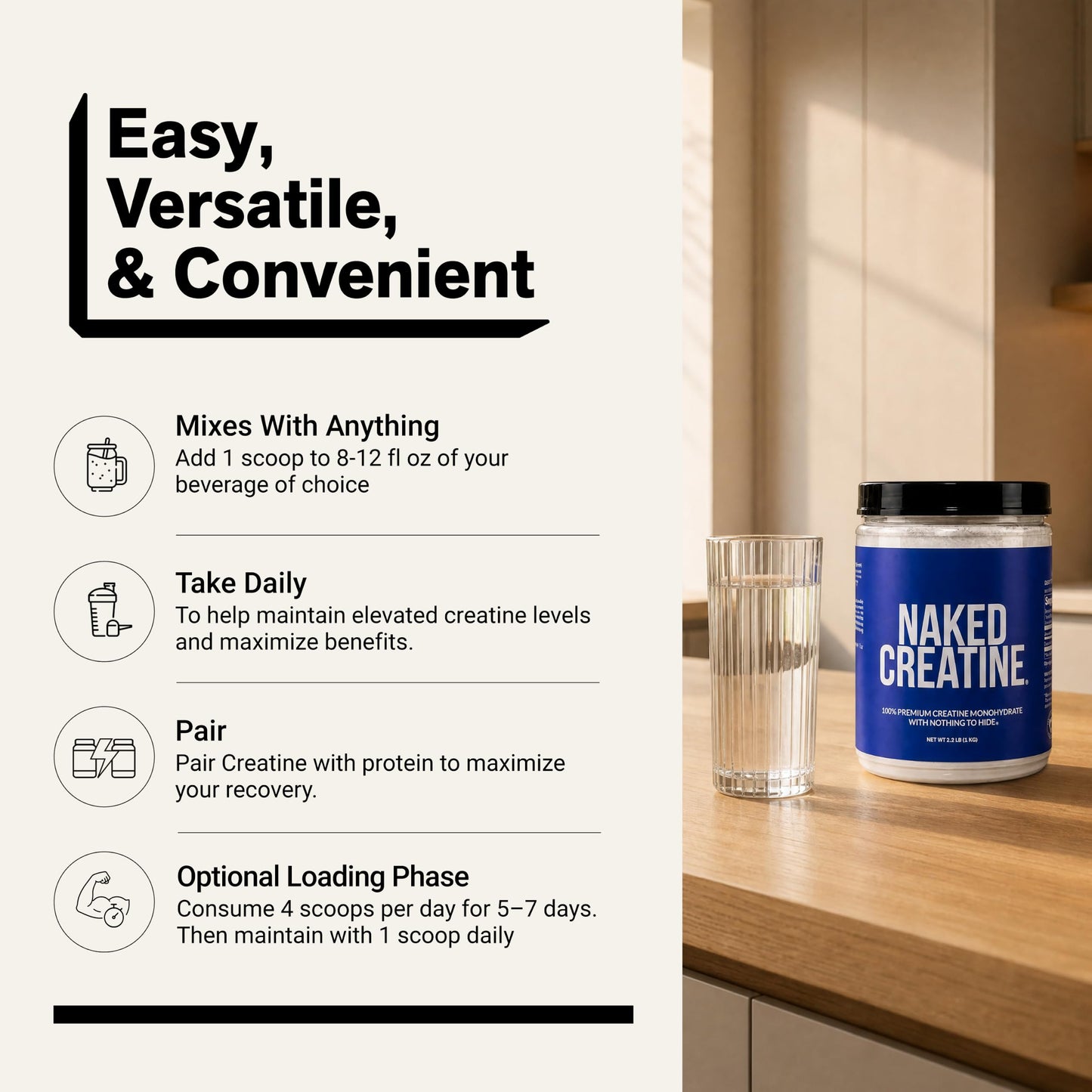 NAKED Pure Micronized Creatine Monohydrate Powder 200 Servings