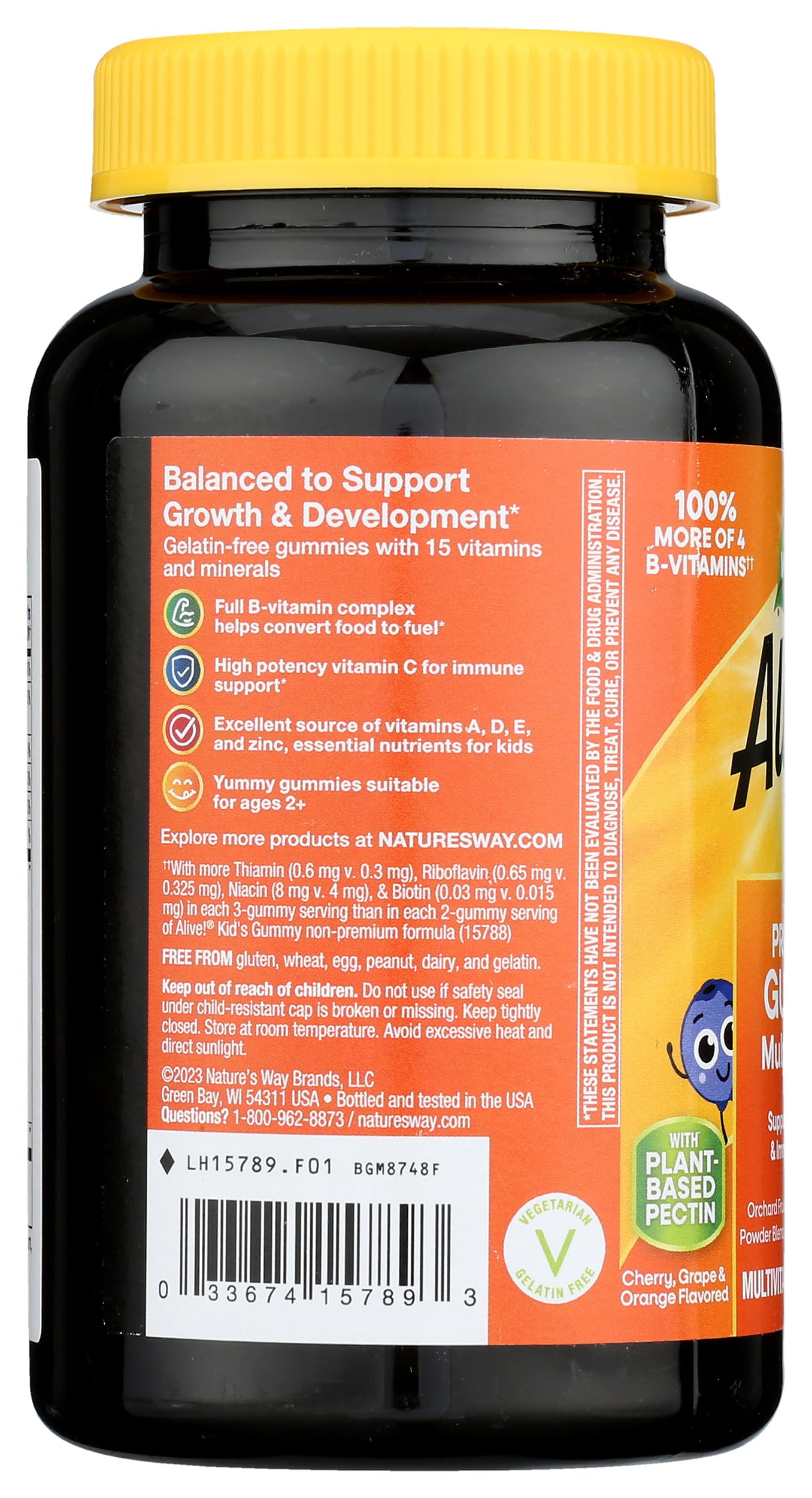 Nature's Way Alive! Children's Multivitamin Gummies, 90 Count