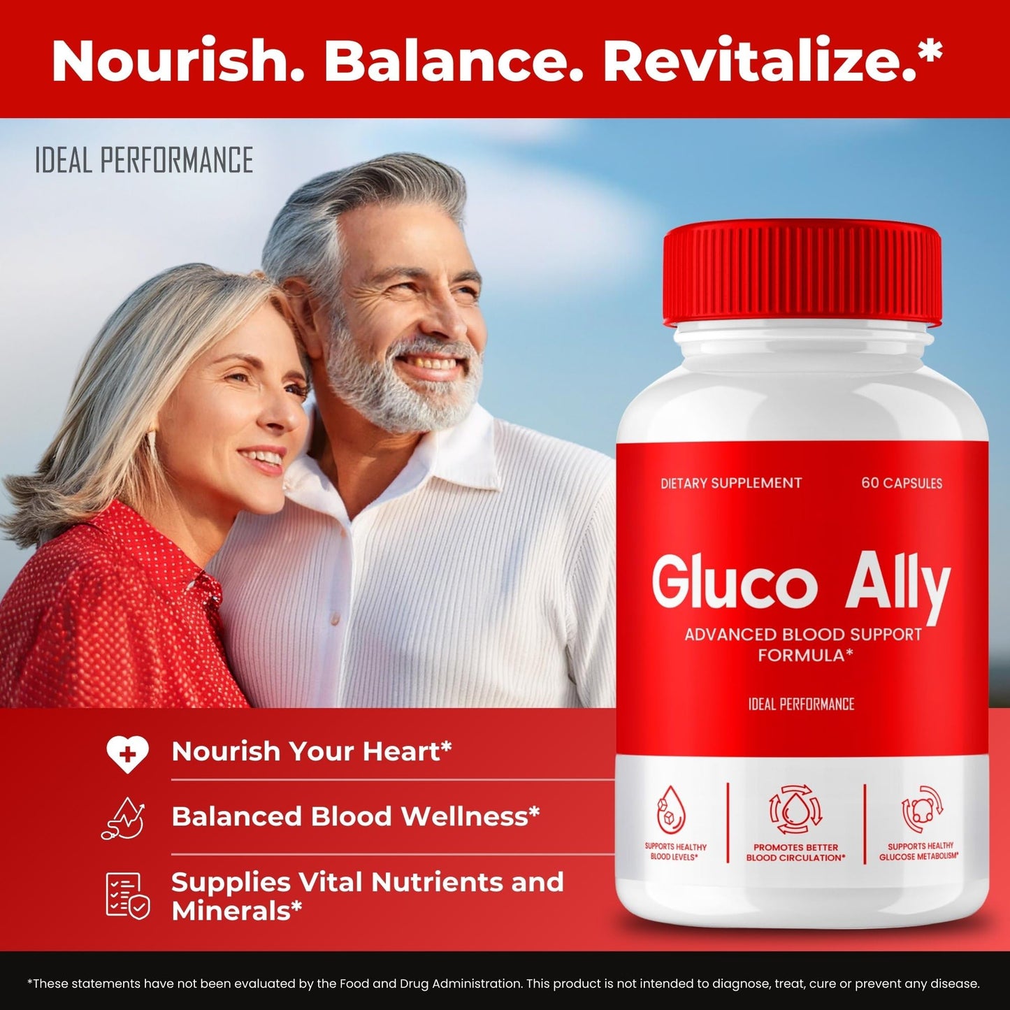 IDEAL PERFORMANCE Gluco Ally Capsules, 300 Capsules