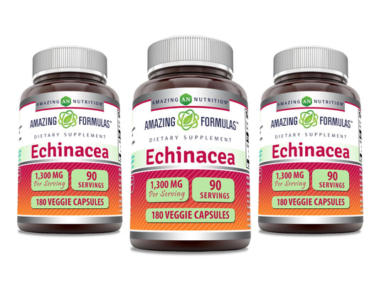 Amazing Nutrition Echinacea 1300 mg Capsules 180 Count