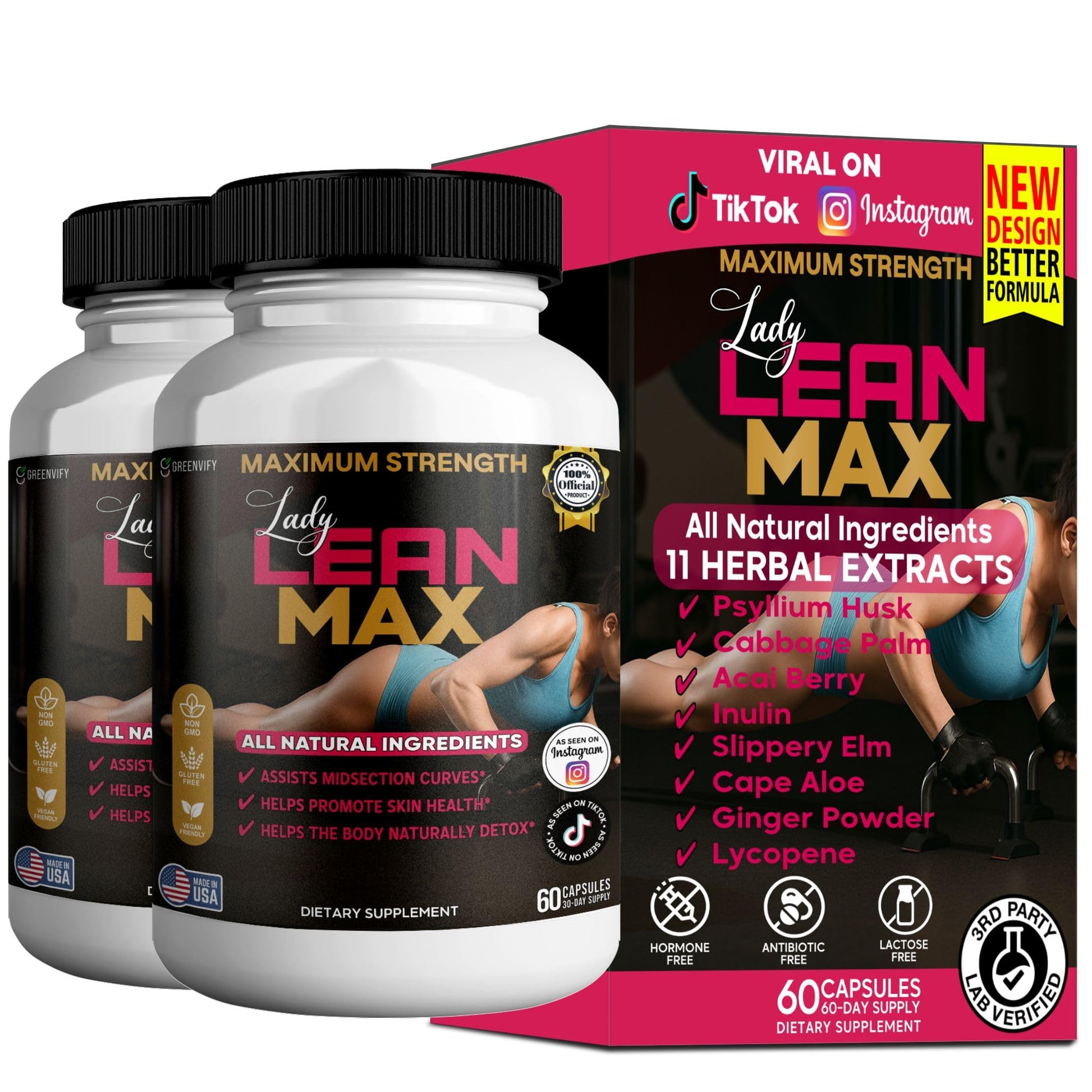 GREENVIFY Lady Lean Max Capsule, 60 Capsules