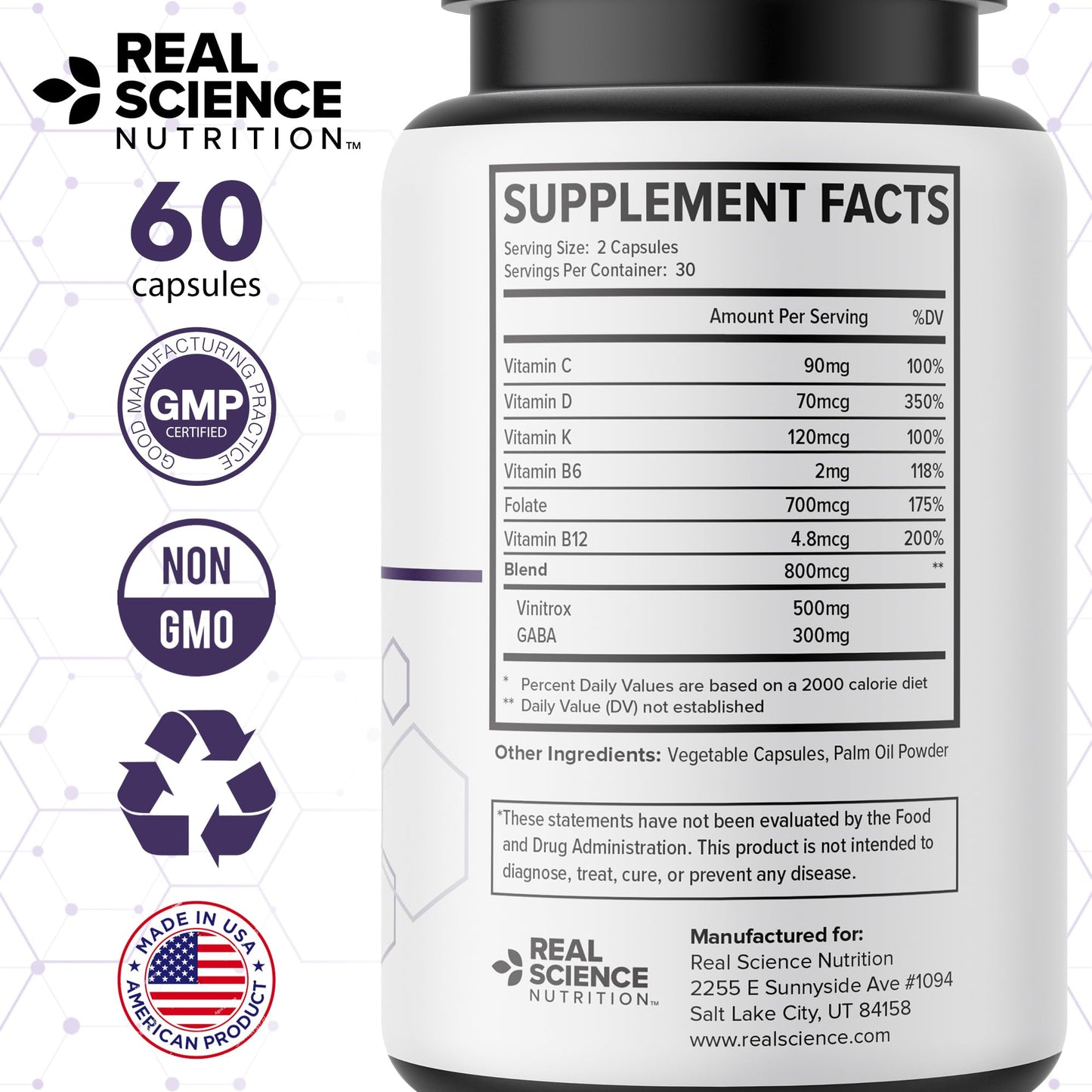 Real Science Nutrition LegEase Miracle Capsule 60 Capsules