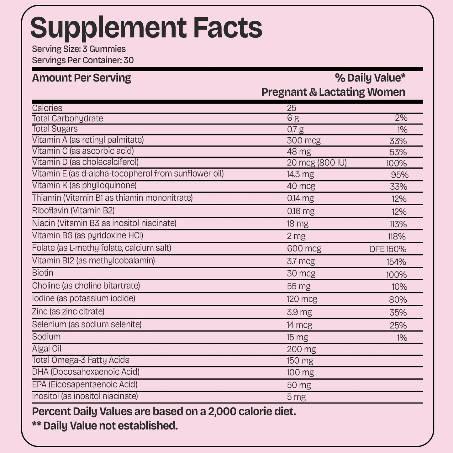 Shailee Prenatal Vitamins for Women with DHA, Methylfolate & Iron Capsule, 90 Count