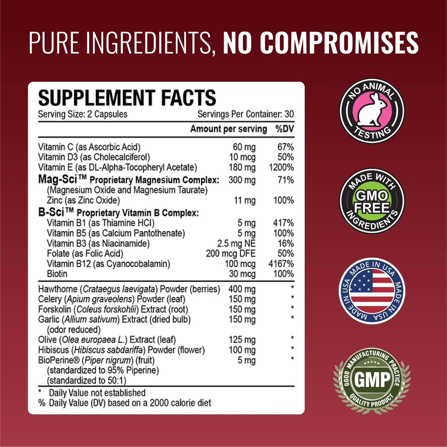 Approved Science Bloodsyl Blood Pressure Support Capsules 120 Count