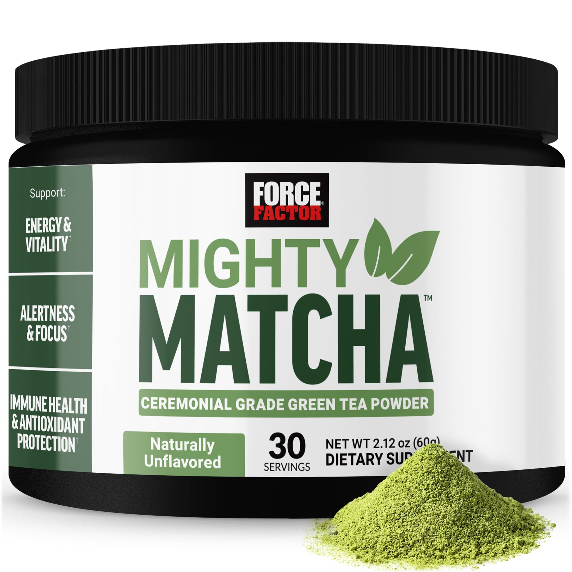 Force Factor Mighty Matcha Powder 2.12 Ounce