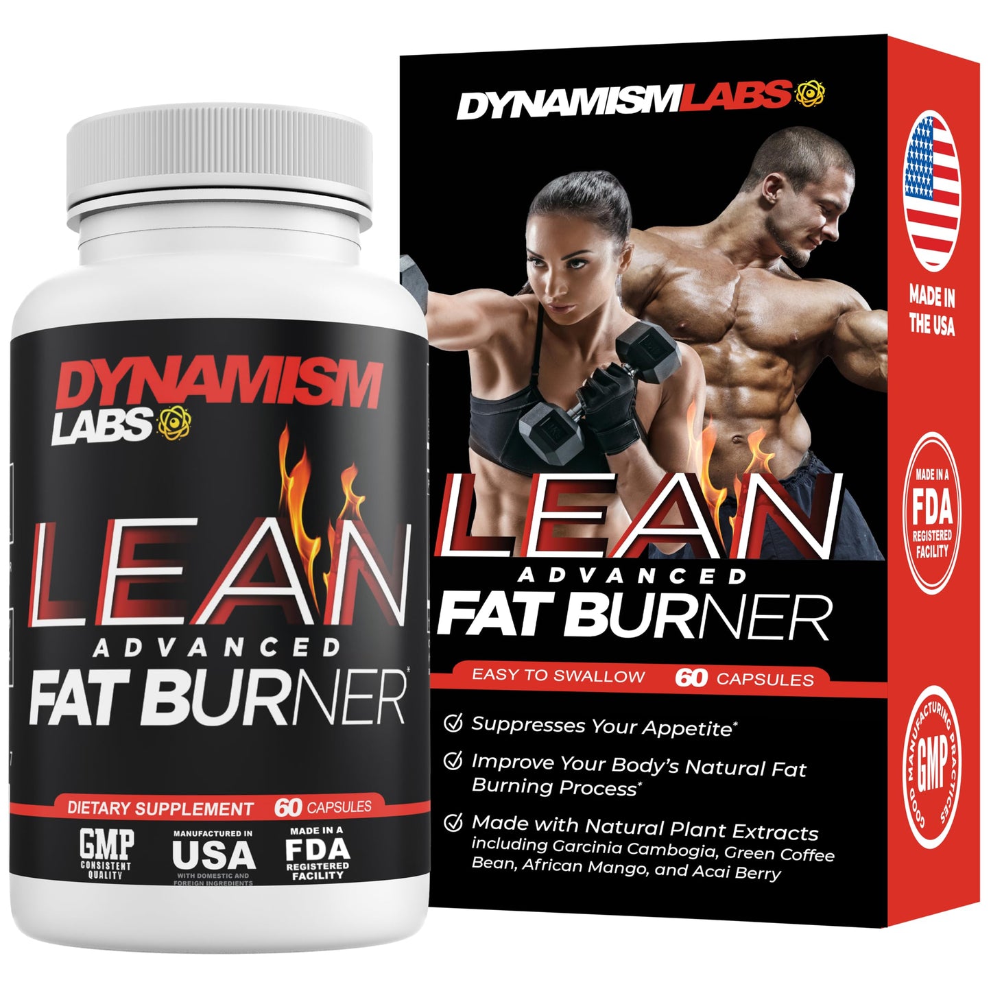MANTFUP Lean Advanced Fat Burner Tablet, 60 Tablets