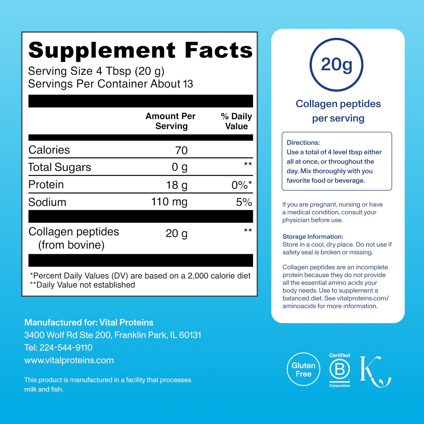 Vital Proteins Collagen Peptides Powder 9.33 oz