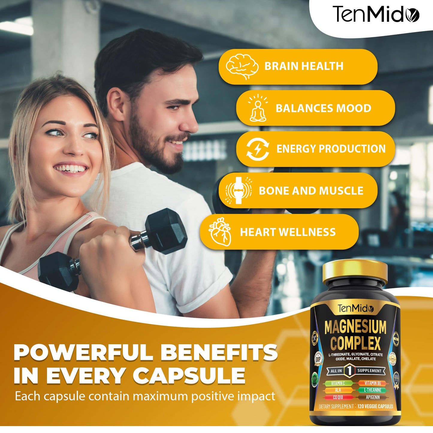 Tenmido Magnesium Complex Capsule 120 Count