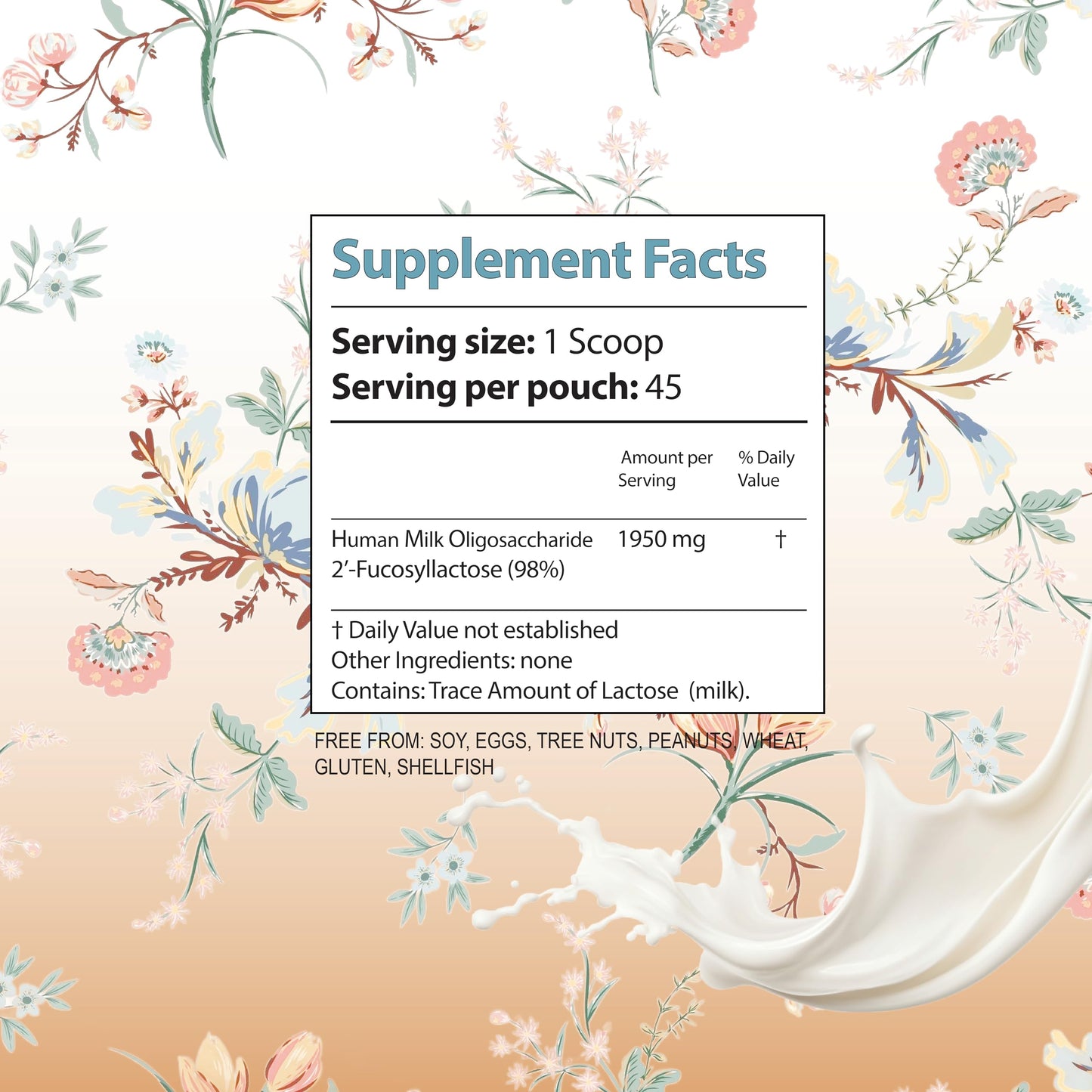 Mother's Prebiotic Supplement HMO Prebiotic Supplement for Adults - Mother's 2'-FL Human Milk Oligosaccharide Powder, 3.18 oz