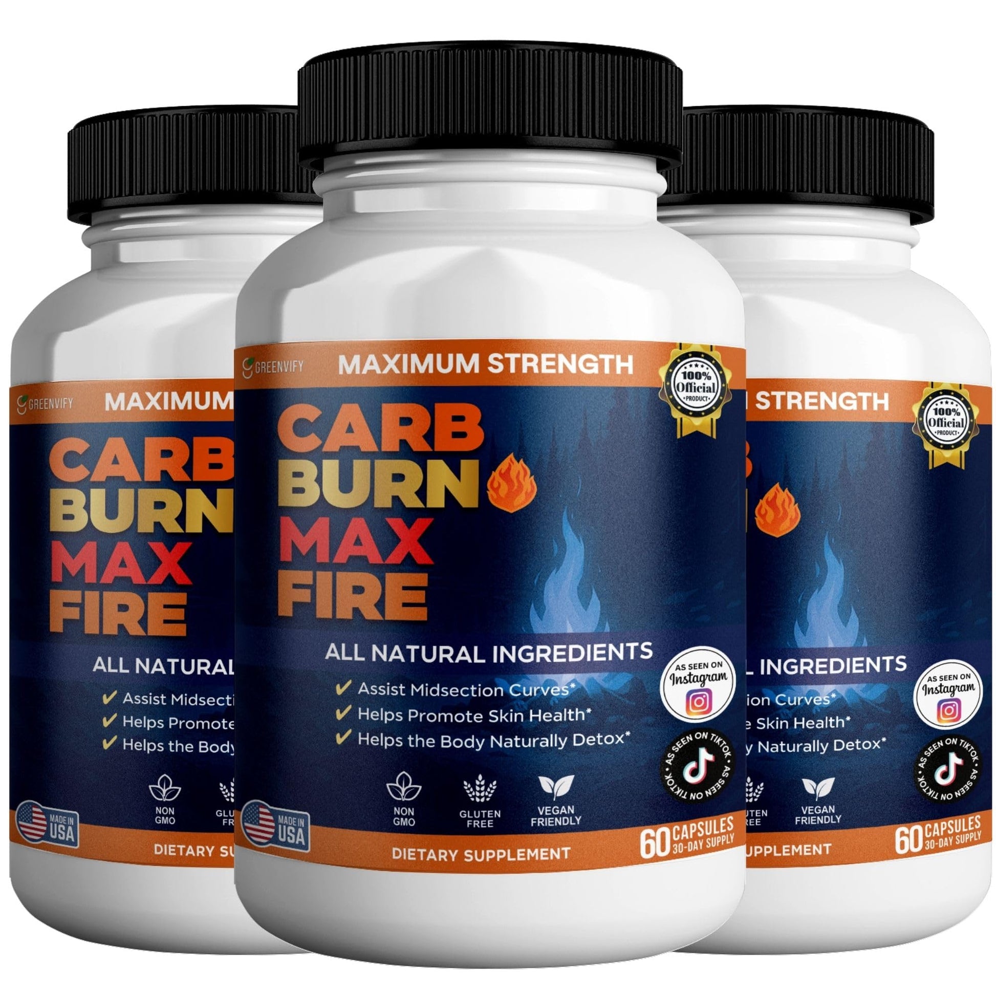 GREENVIFY Carb Burn Max Fire Capsule 60 Capsules