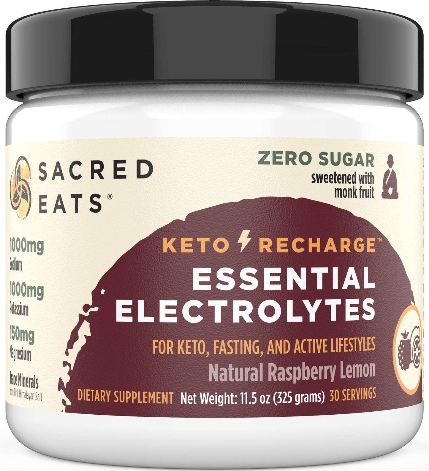 Sacred Eats Keto Electrolyte Powder & Hydration Supplement 11.5 oz
