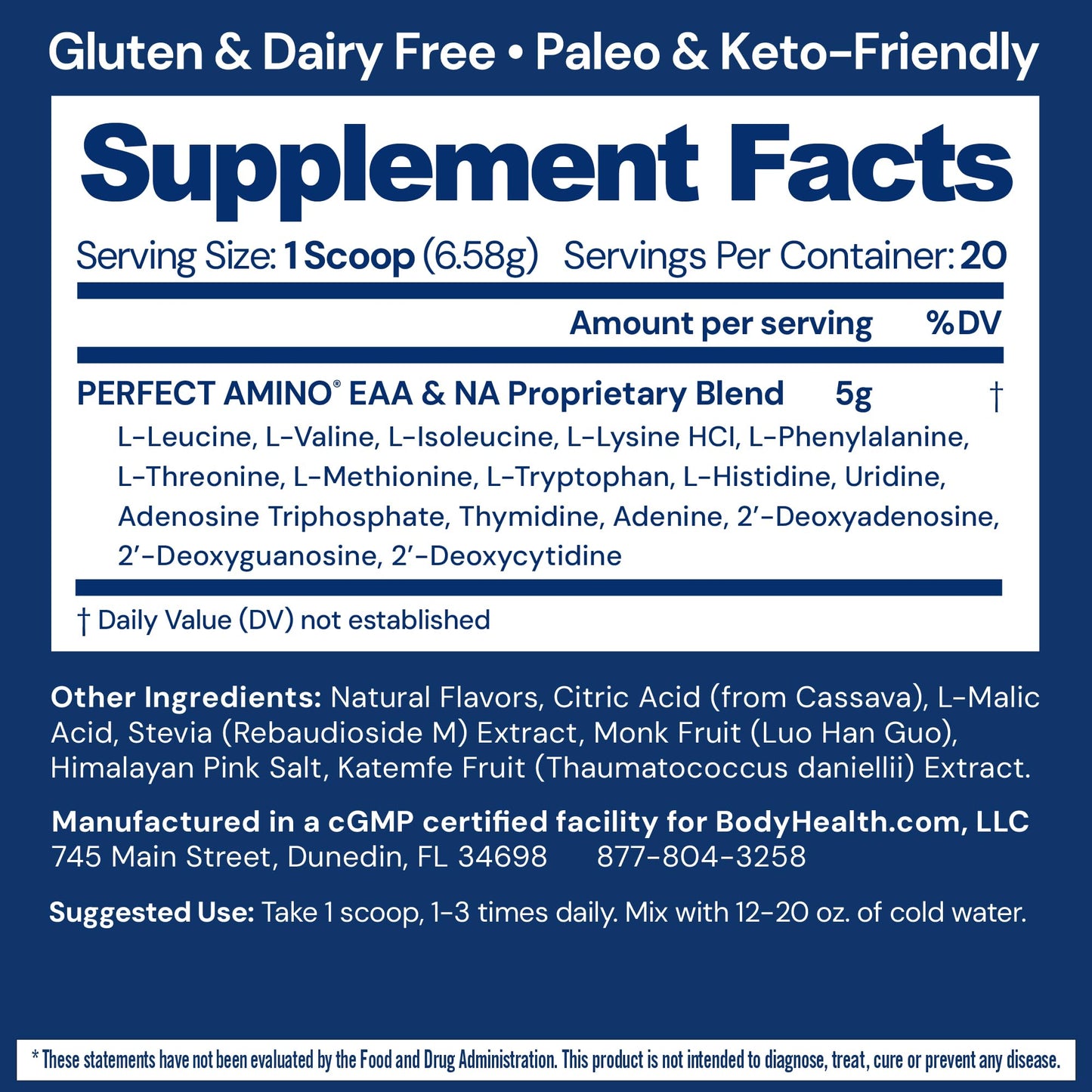 BodyHealth PerfectAmino Powder 4.3 Ounce (Pack of 1)