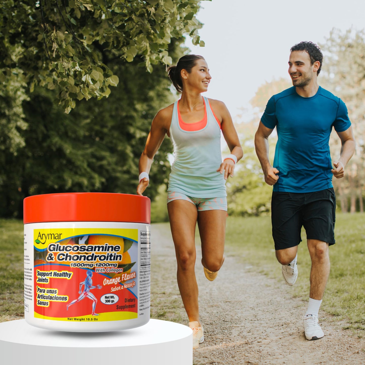 Arymar Glucosamine Chondroitin Powder, 1 Pack, 10.5 oz