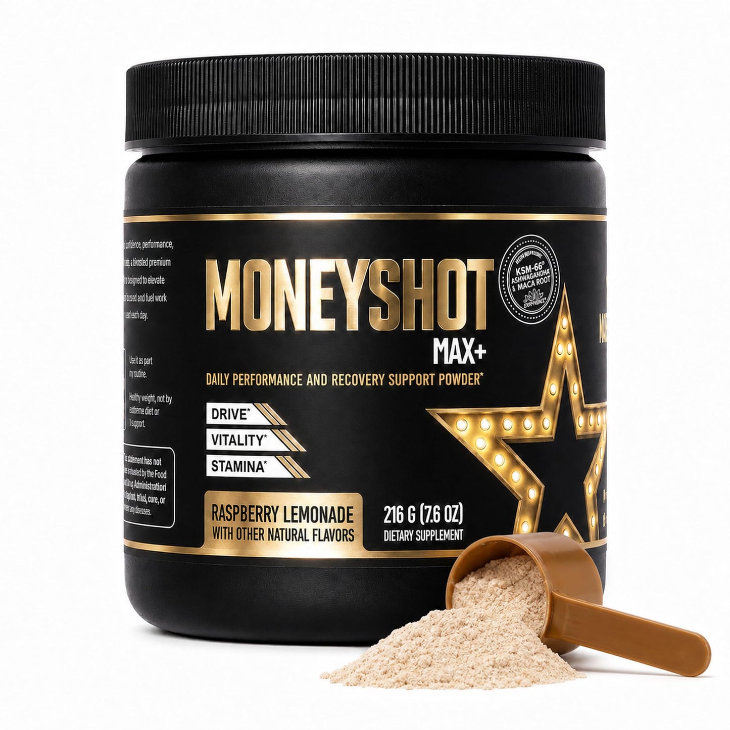 Moneyshot Max+ Men's Daily Performance Powder 30 Servings