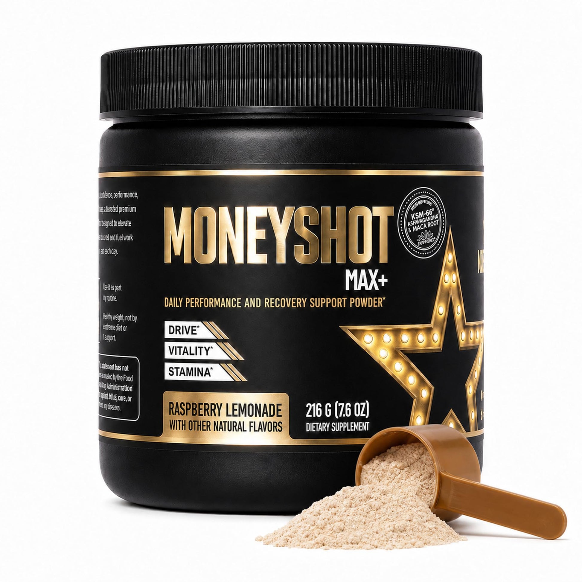 Moneyshot Max+ Men's Daily Performance Powder 30 Servings