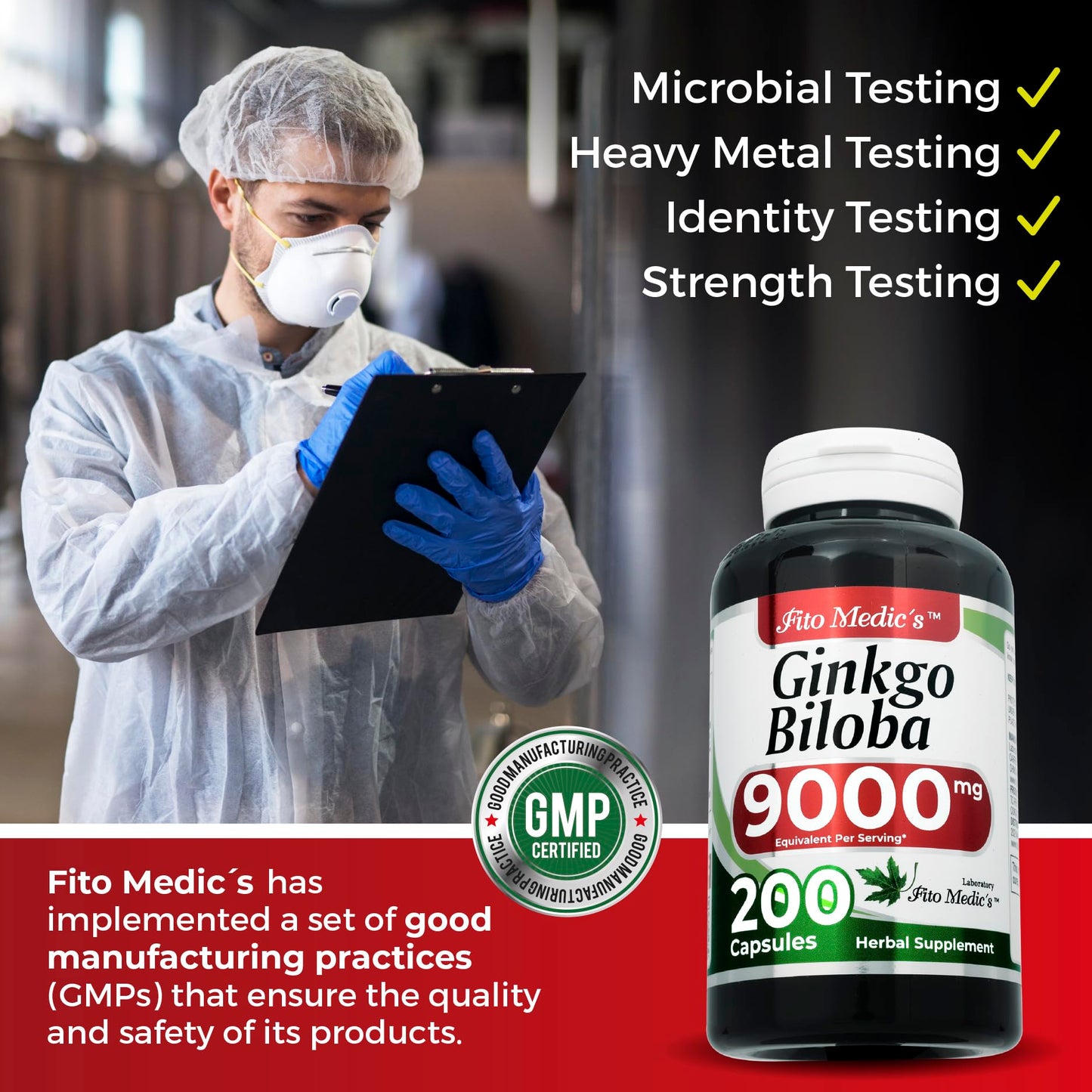 FITO MEDIC'S Ginkgo Biloba Capsules 200 Capsules