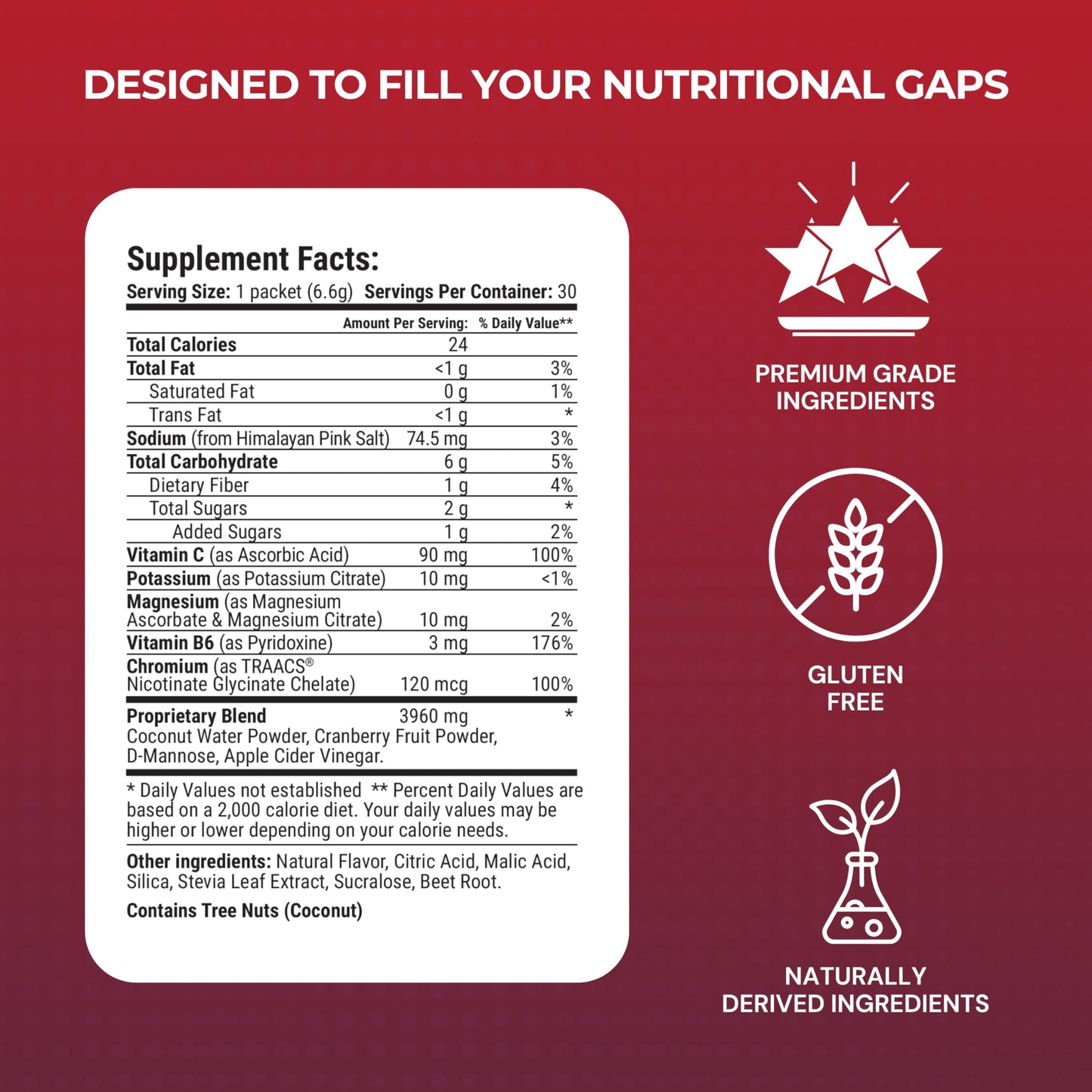 Le-Vel Thrive Cran+ Herbal Supplement Powder, 30 Packets