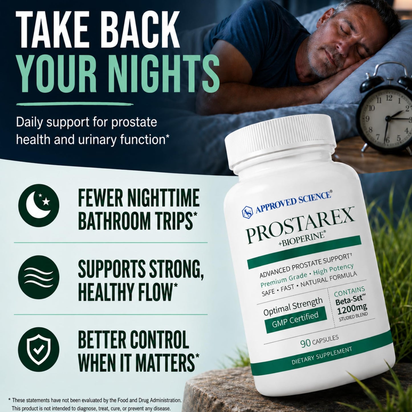 Approved Science Prostarex Advanced Prostate Support Capsules, 270 Count