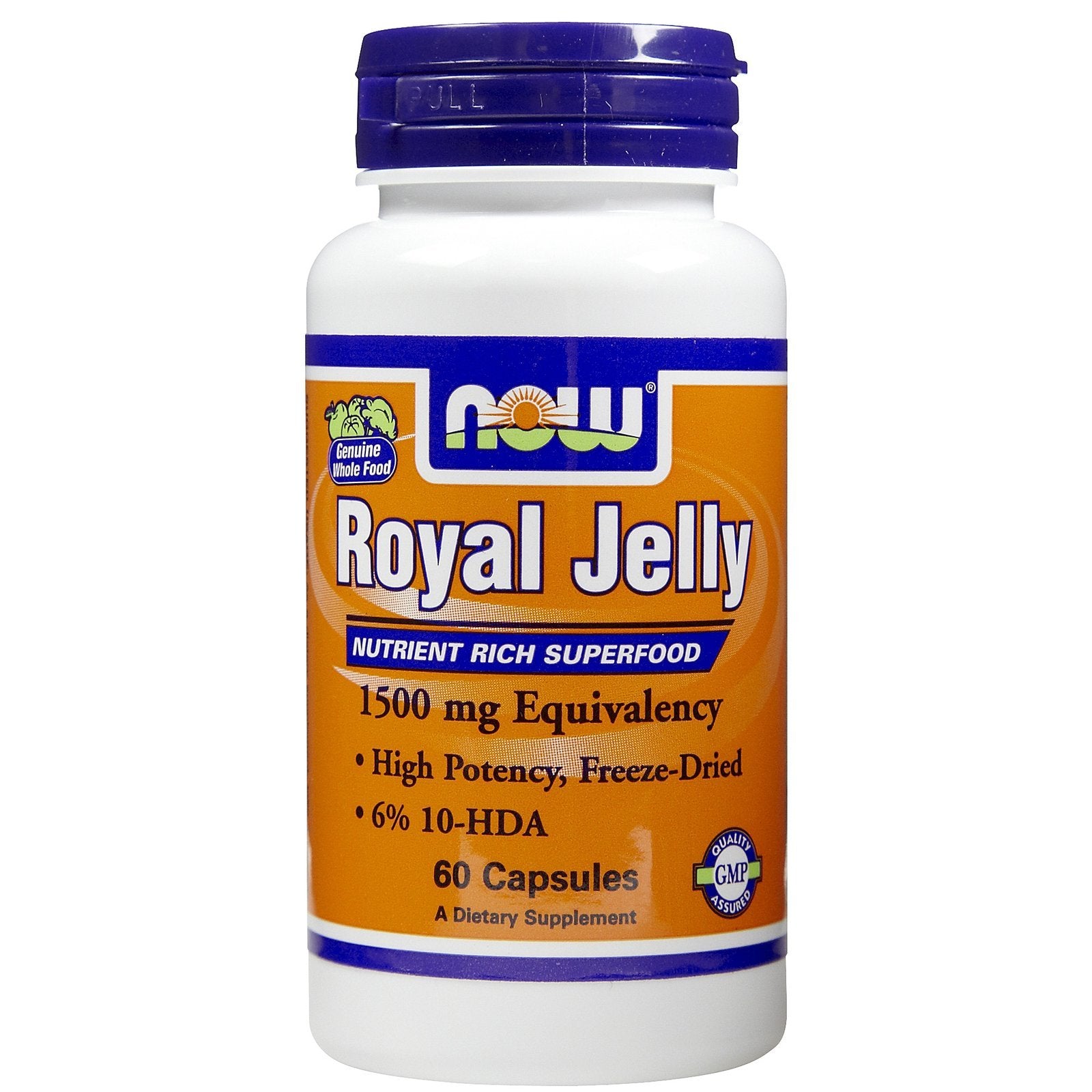 NOW Foods Royal Jelly 1500 Milligrams Veg Capsules 180 Count