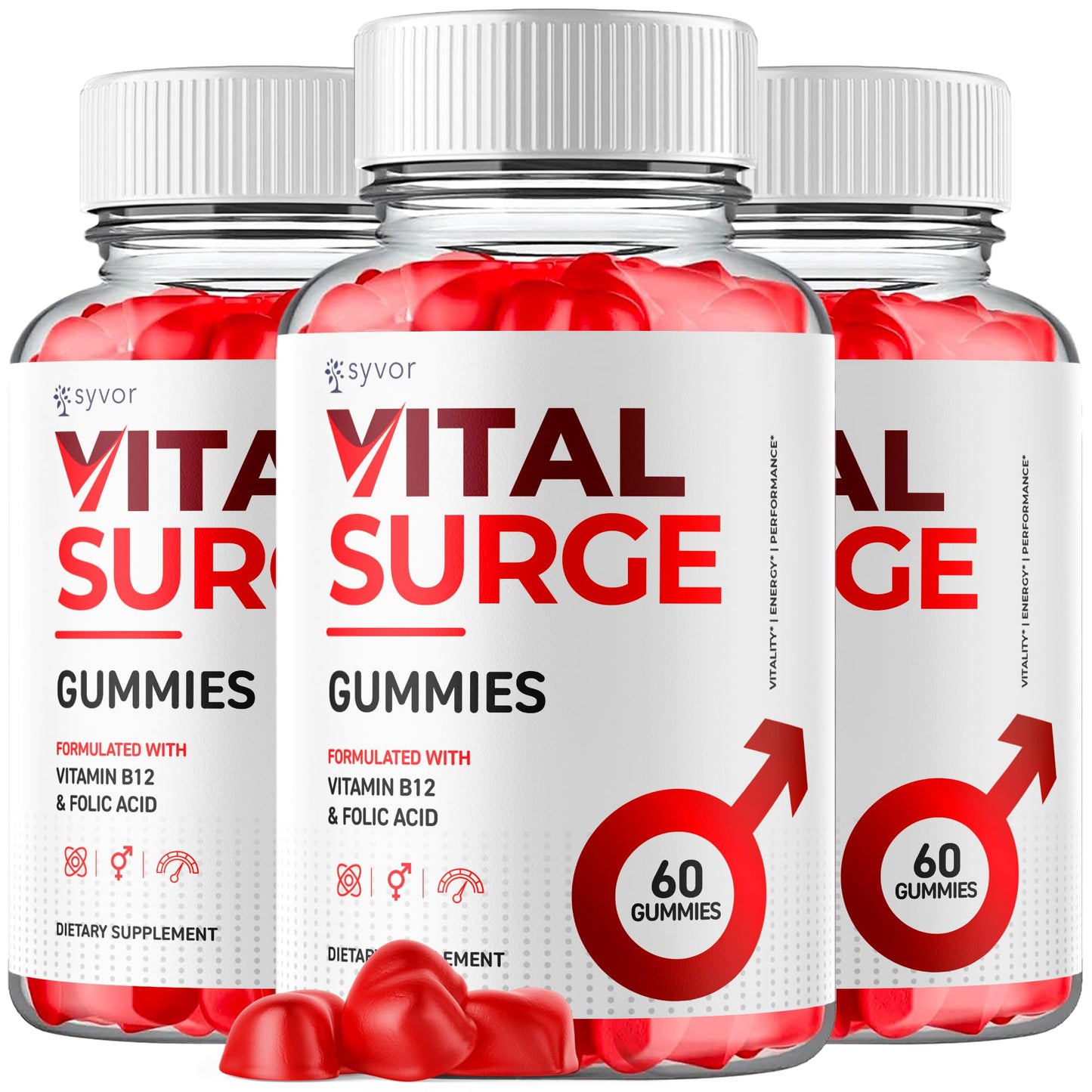 Syvor Vital Surge Detox Gummies, 60 Count