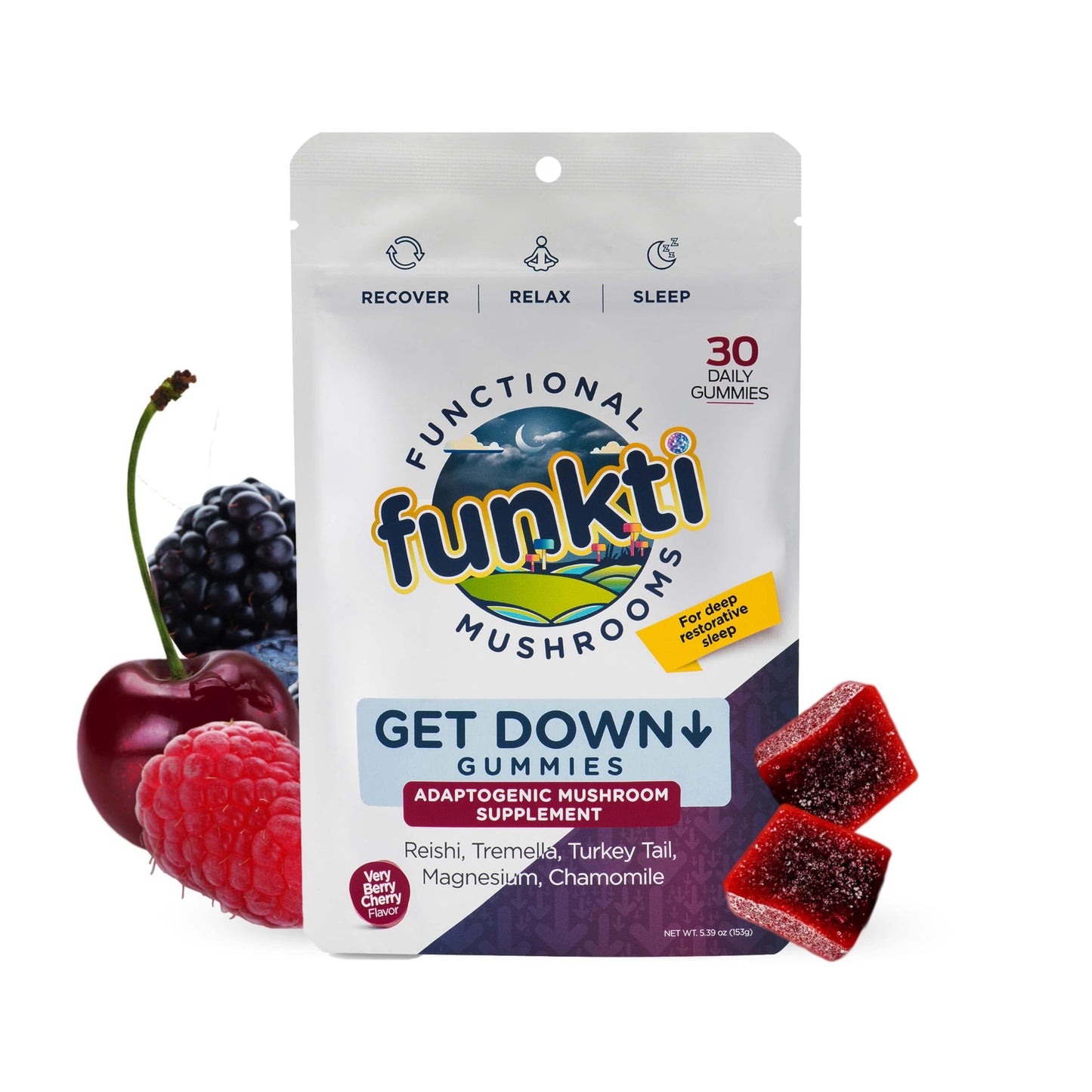 Funkti Mushroom Sleep Gummies 30 Count