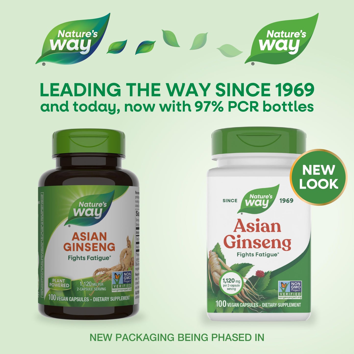 Nature's Way Asian Ginseng Capsules, 100 Count
