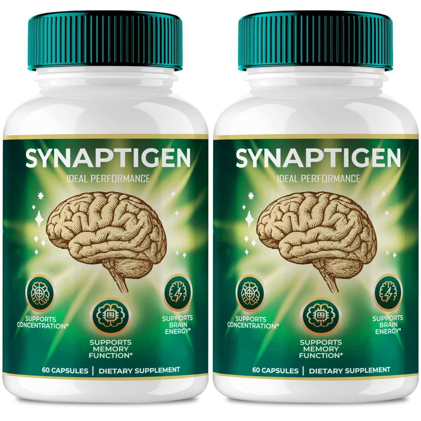 IDEAL PERFORMANCE Synaptigen Brain and Memory Supplement Capsules 120