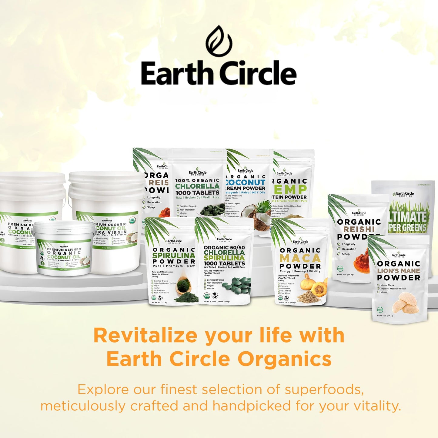 Earth Circle Organics Papaya Seed Powder Capsules 180 Capsules