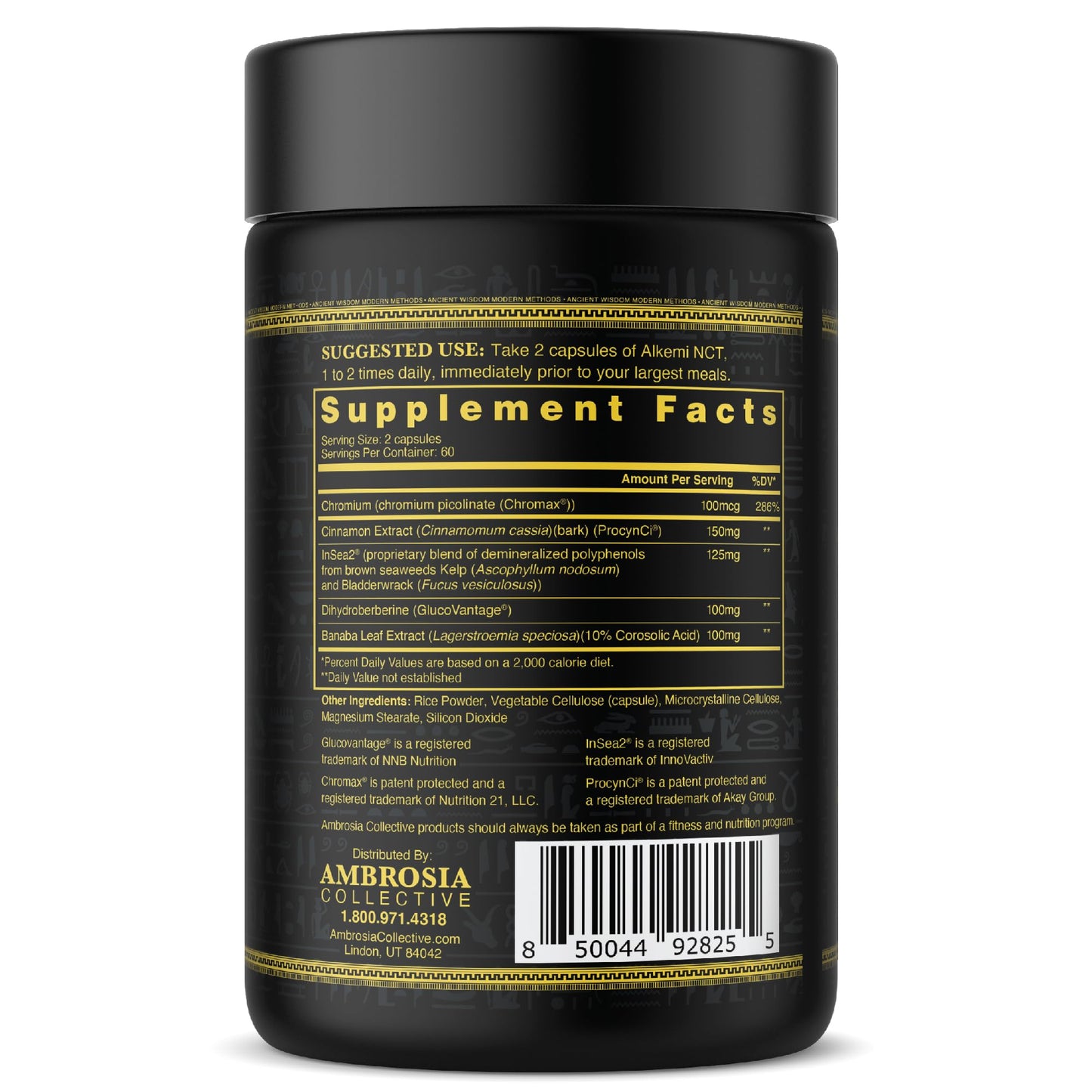 Ambrosia Alkemi NCT Support Agent Capsule 120 Count