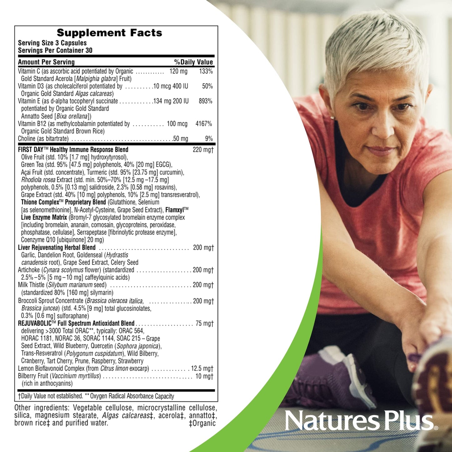NaturesPlus AgeLoss Liver Support Capsules 90 Count