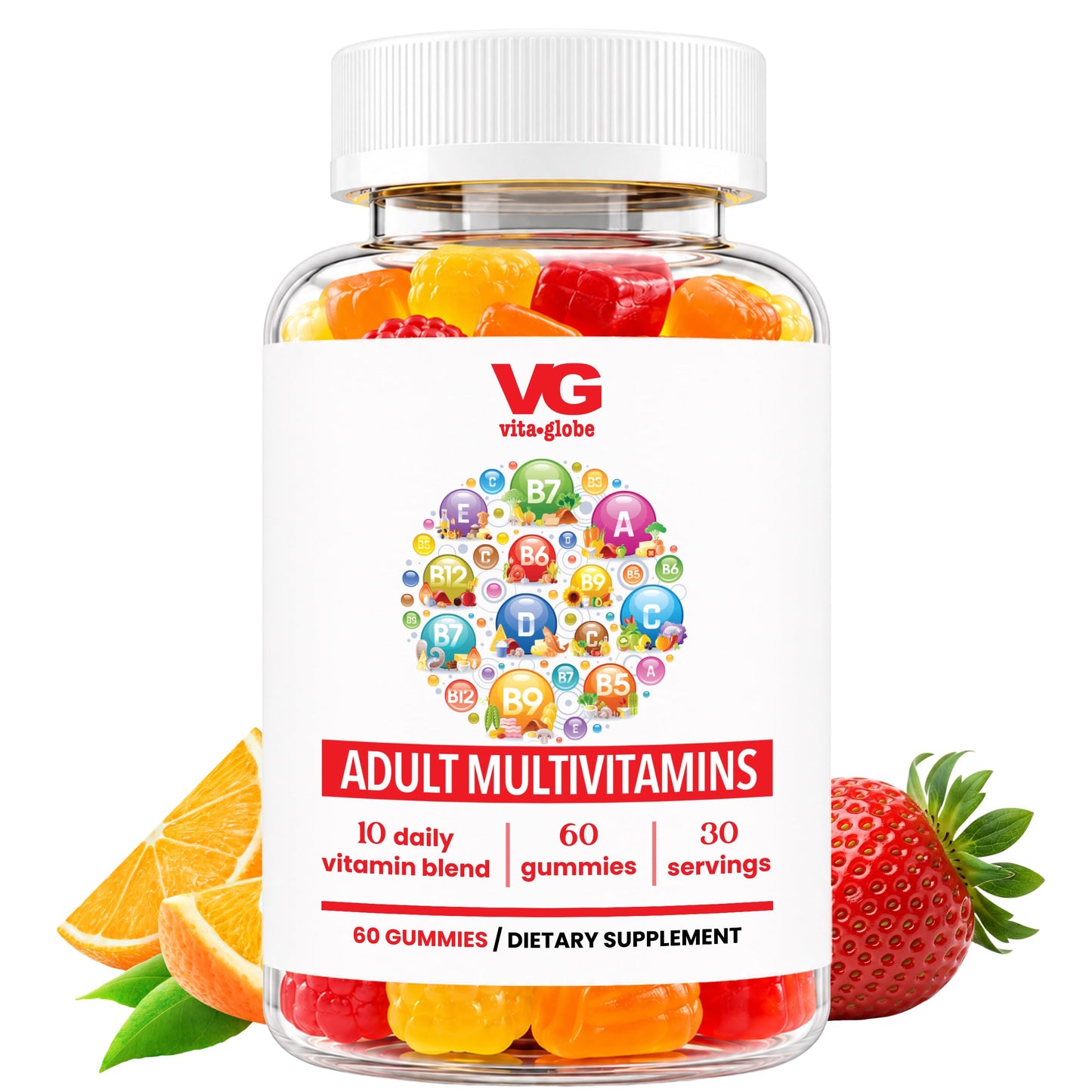 VITA GLOBE Adult Multivitamin Gummies 60 Gummies