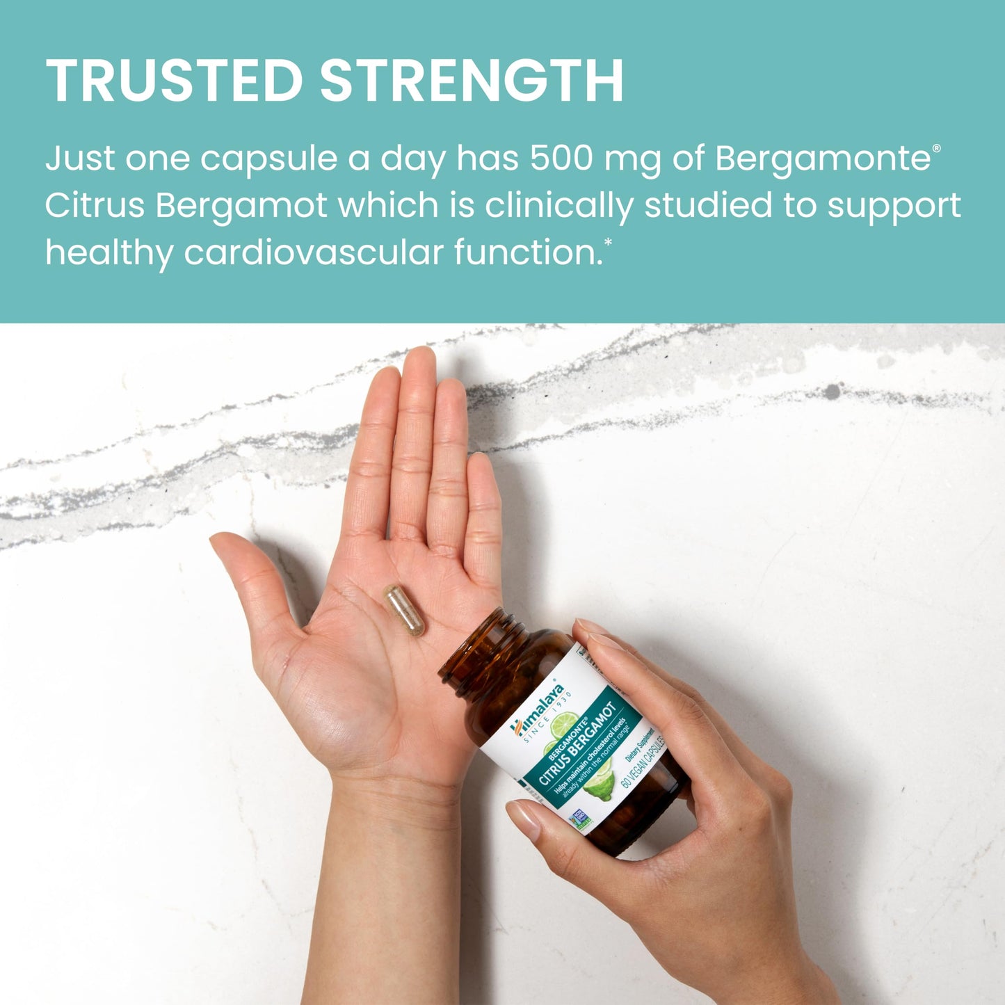 Himalaya Citrus Bergamot 500 mg Bergamonte Extract Capsules, 60 Count