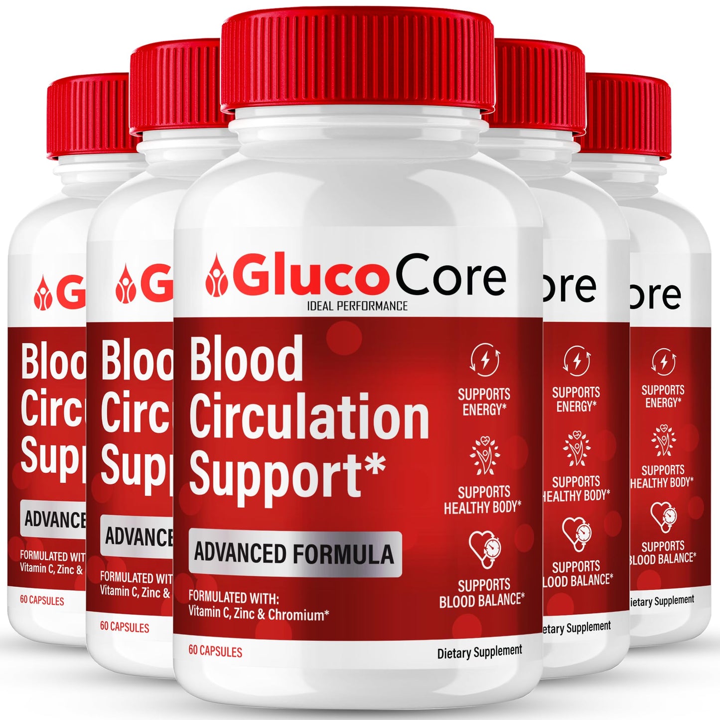 IDEAL PERFORMANCE GlucoCore Blood Support Capsules, 300