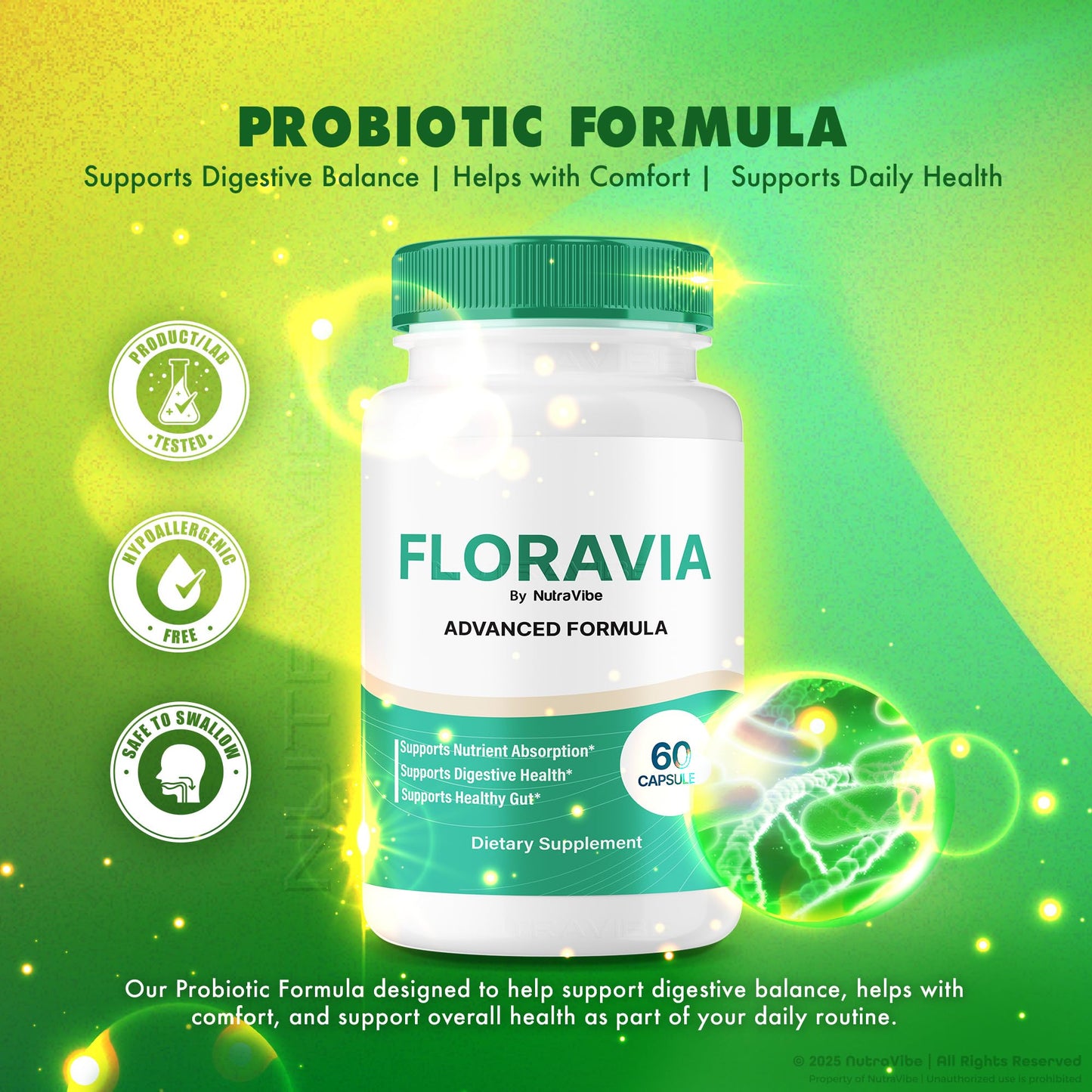 NutraVibe Floravia Capsules 60 Capsules