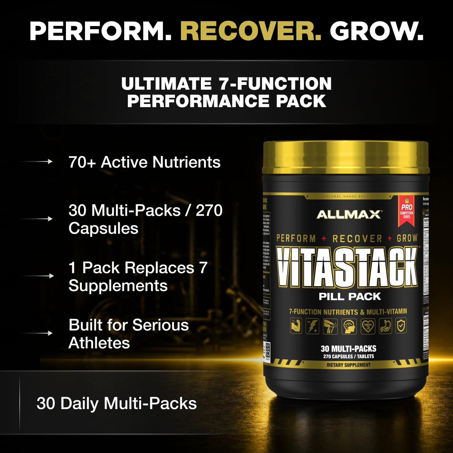 ALLMAX VITASTACK Multivitamin Tablets 270 Count