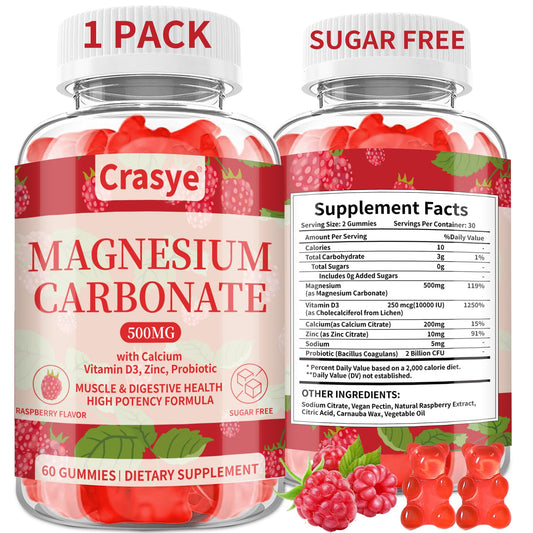 Crasye Magnesium Carbonate Gummies 60 Count