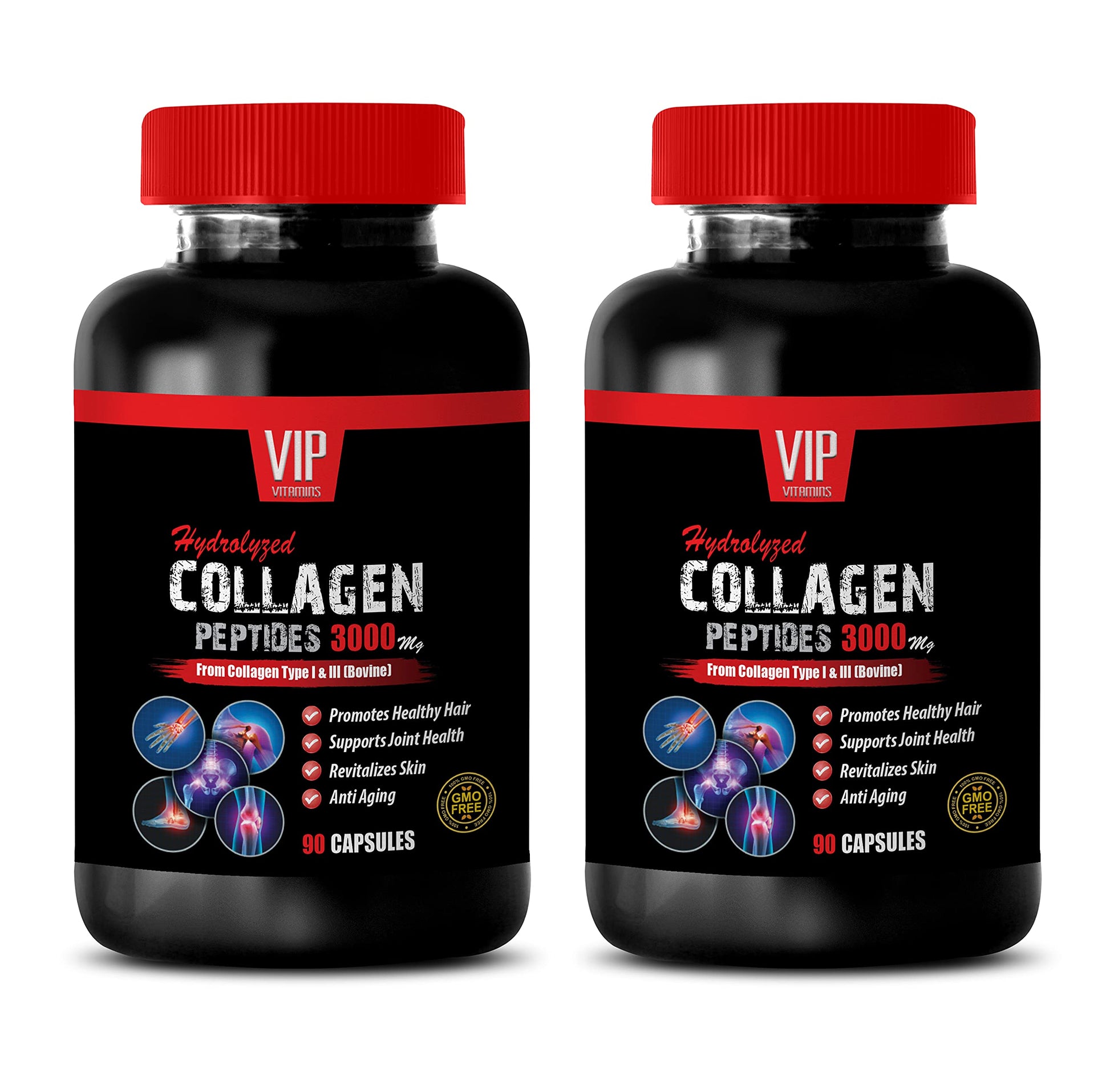 VIP VITAMINS Bone Health Supplements Collagen Complex 3000MG 180 Capsules