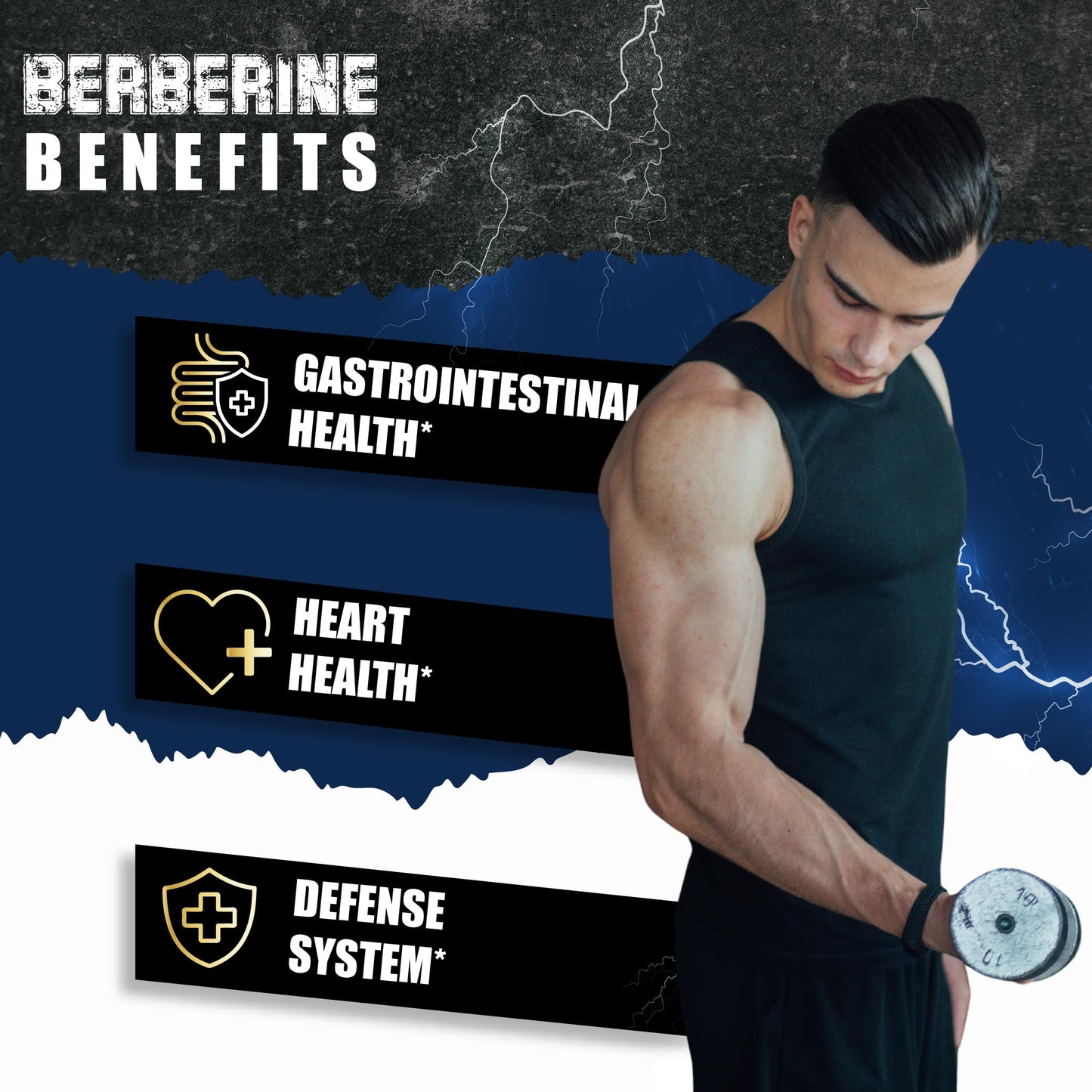 BMVINVOL 5-in-1 Berberine Supplement with Ceylon Cinnamon, Gymnema Sylvestre, Bitter Melon & Black Pepper Capsule 90 Count