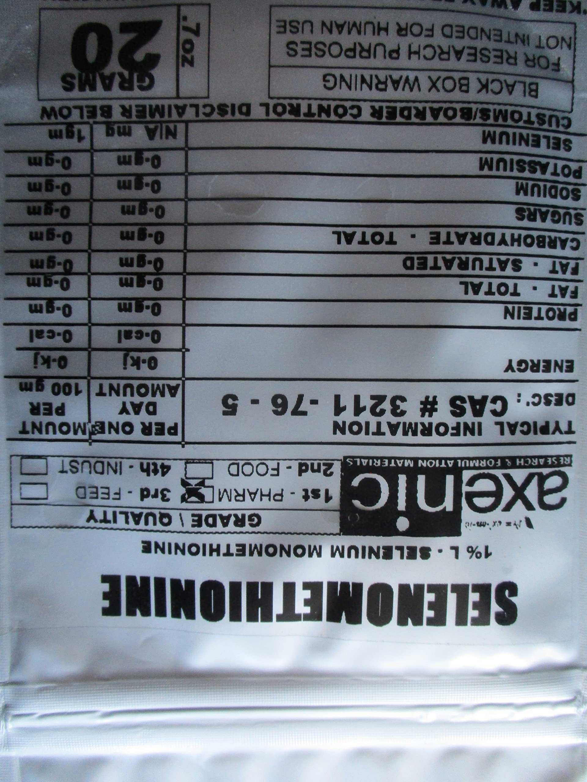 AXENIC Selenomethionine Powder, 0.0353 oz